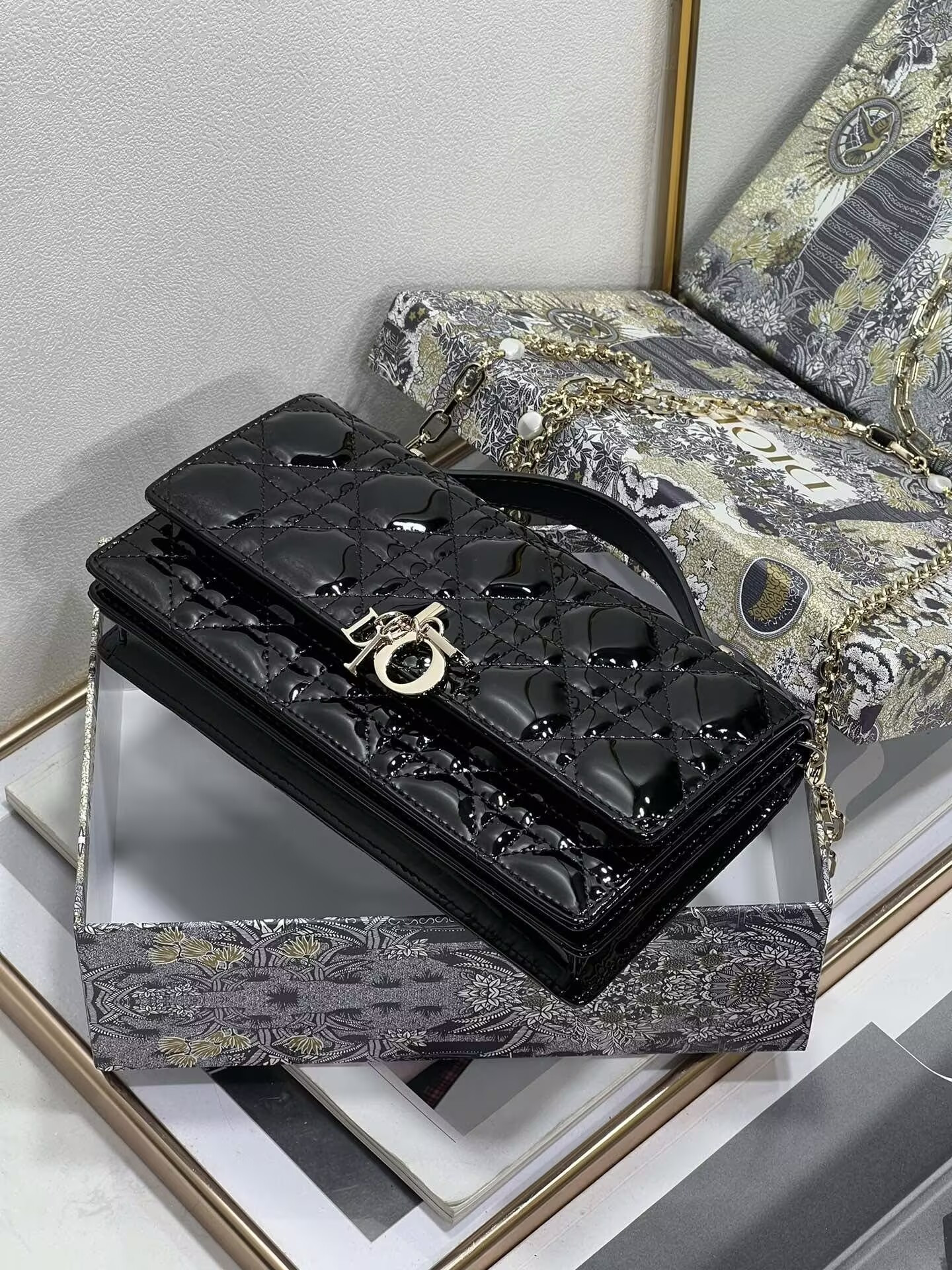 miss D*or mini handbag 21x11.5x4.5cm