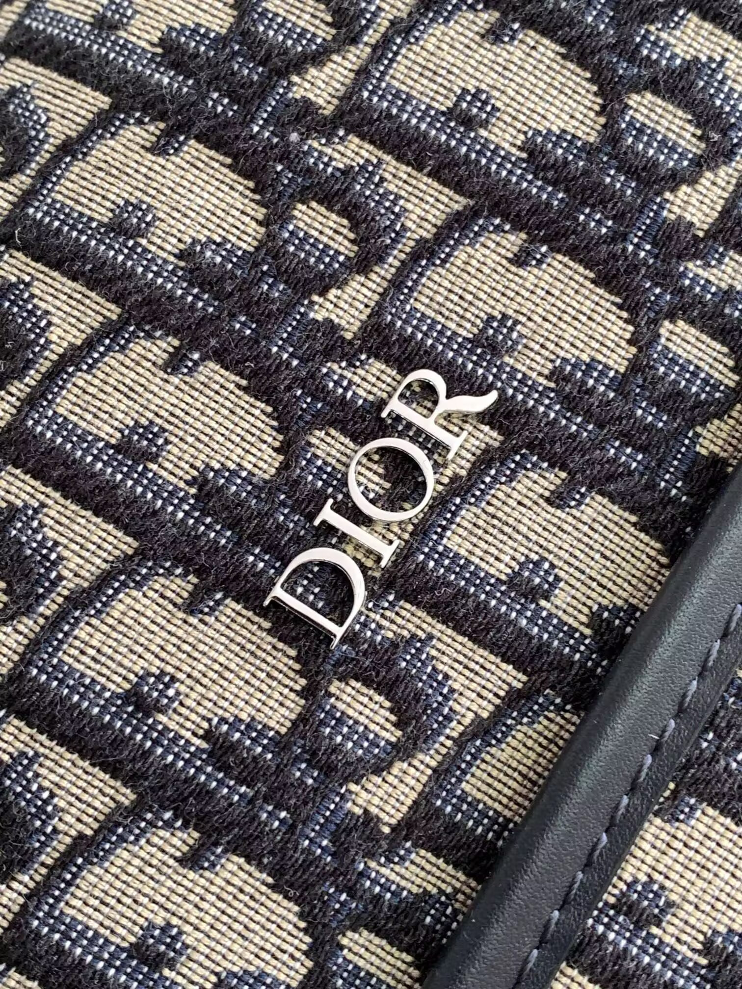 D*or changing bag beige and black D*or oblique jacquard 38x28x16cm