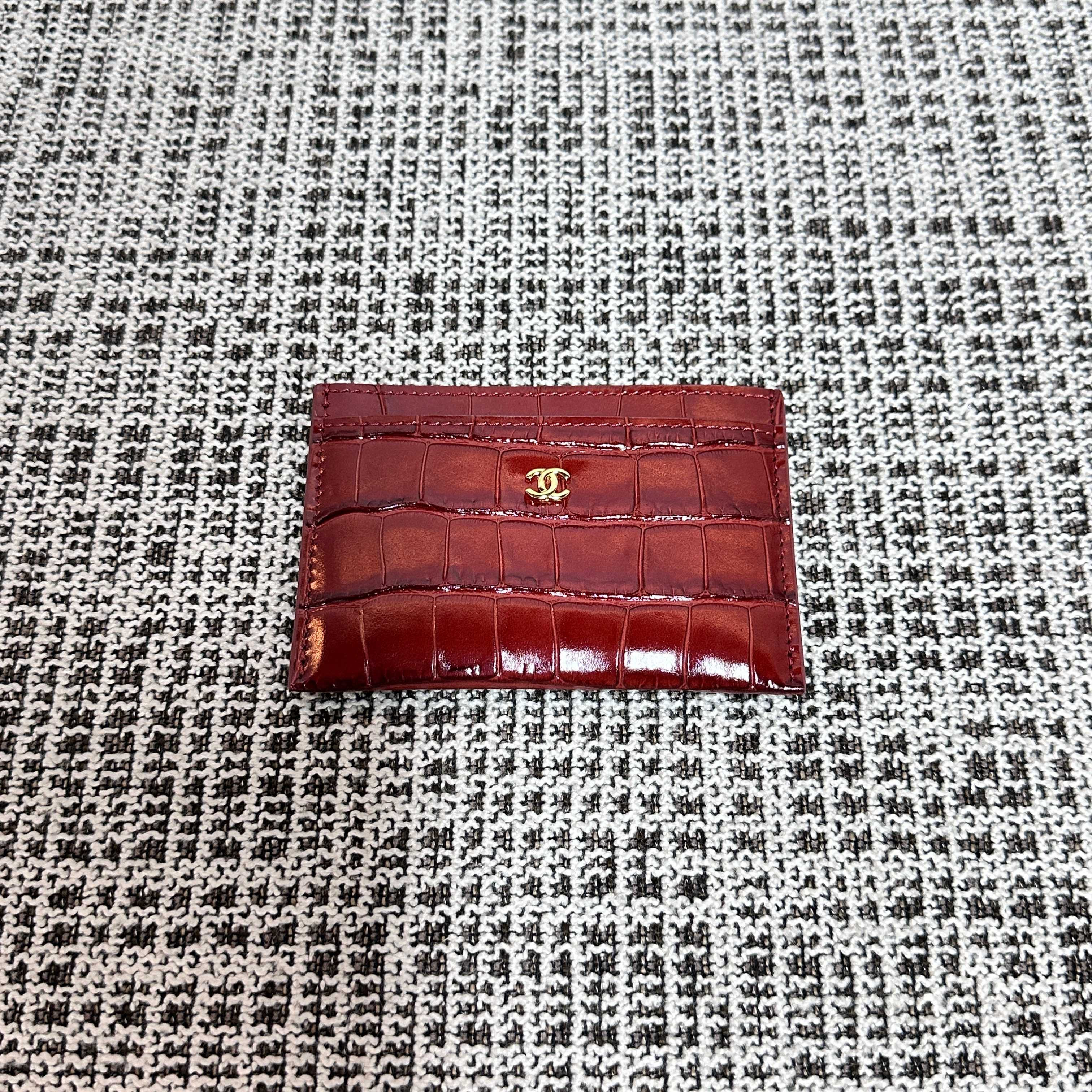 Ch*el card case ap5397 11.5x7.5x0.5cm
