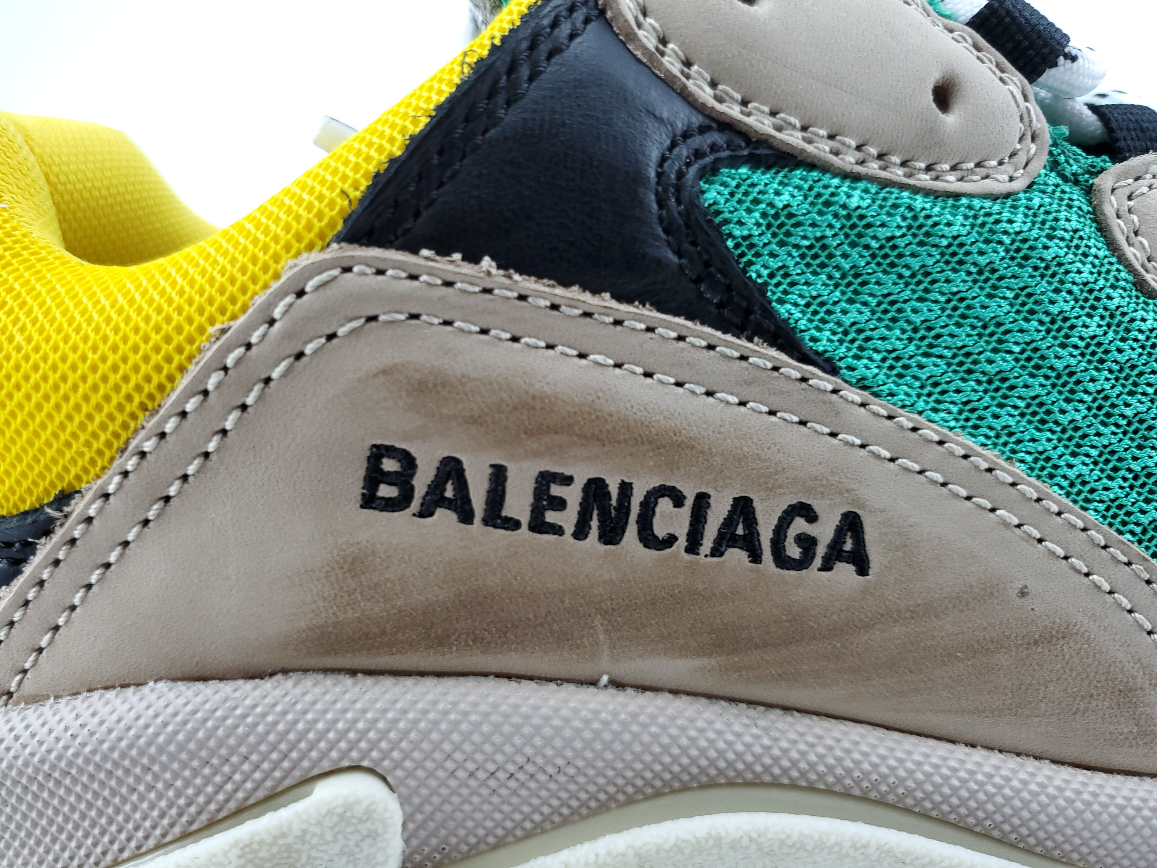 Balenciga Triple S Beige Green Yellow (2018 Reissue)