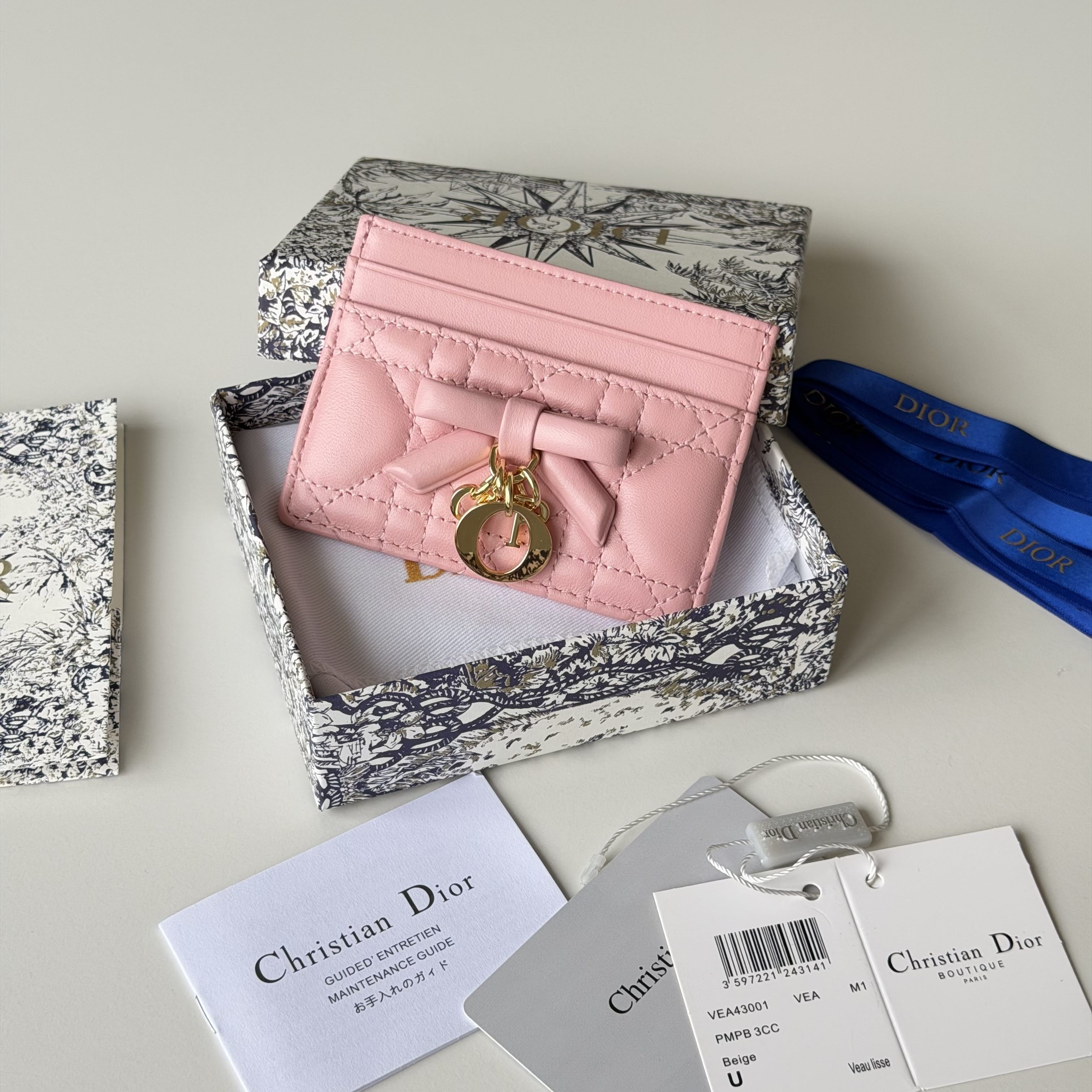 D*or lady freesia card holder 10.5 x 8 x 0.5 cm