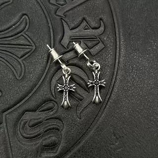 Ch**me He**ts cross earrings