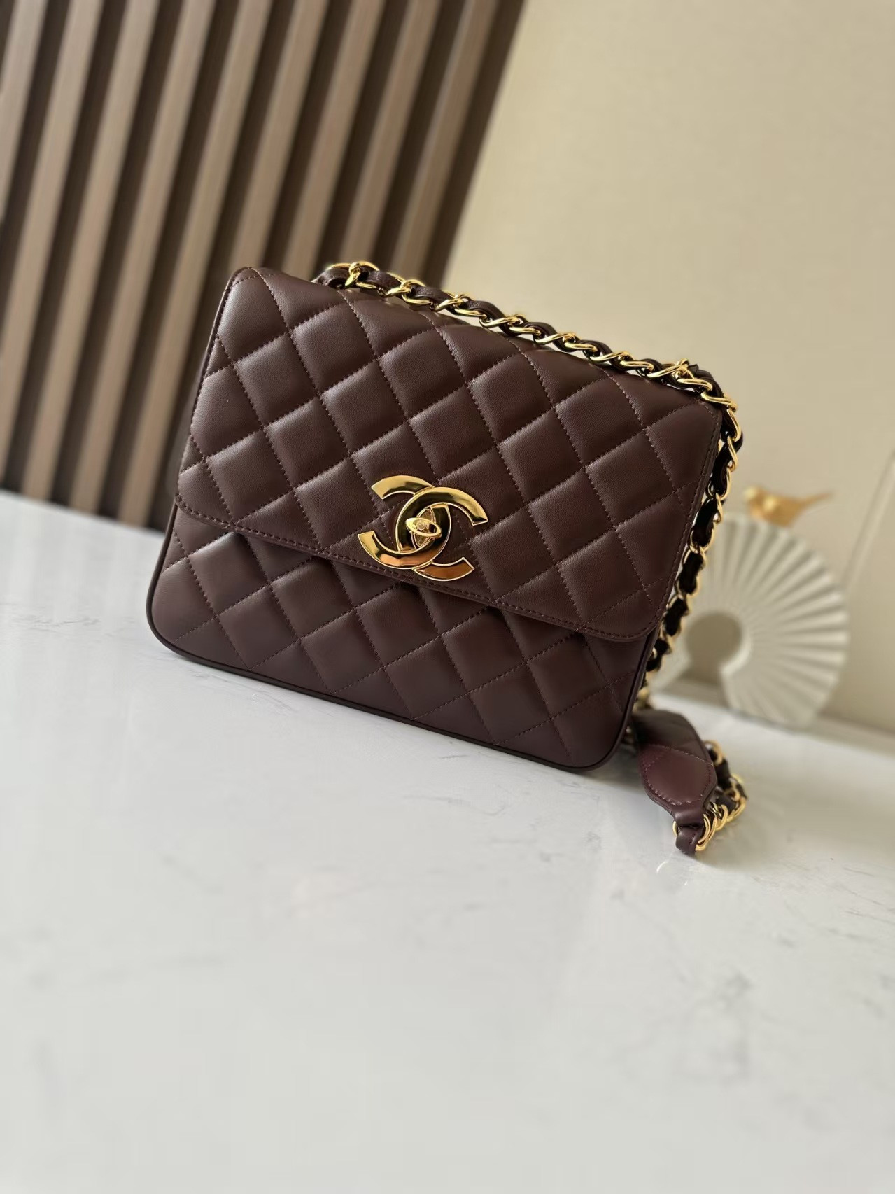 Ch*el flap bag 25x20x9cm
