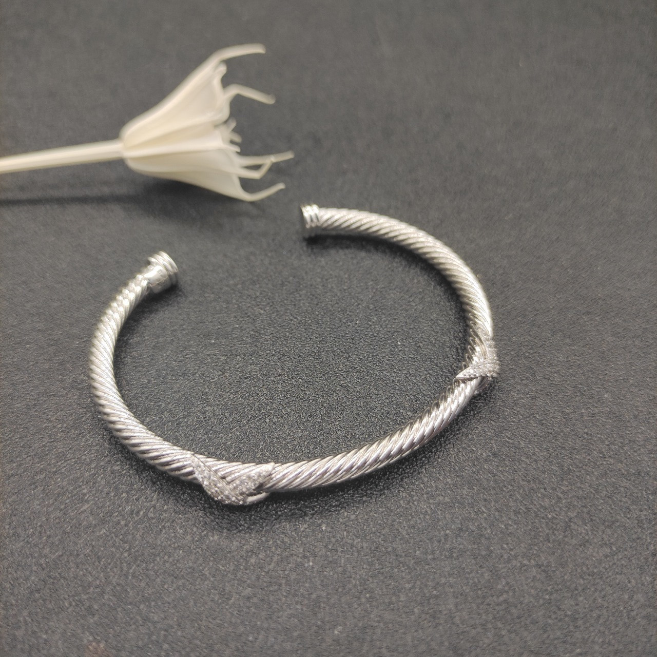 dau1d Yvrm*n 4mm full di*m*nd x bracelet (wrist circumference 15-20cm)
