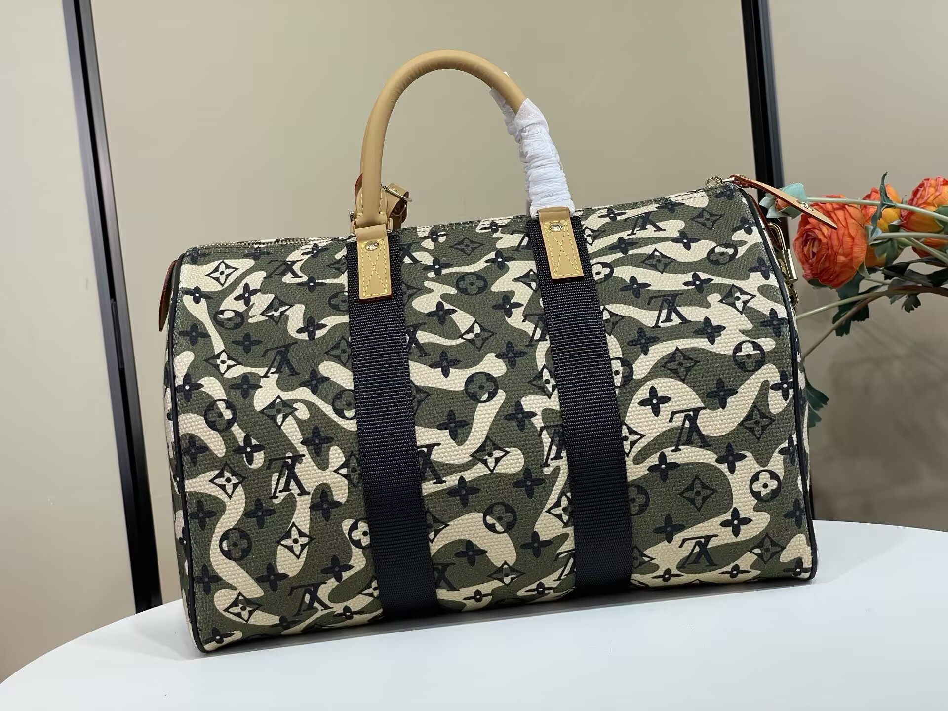 LV x TM Monogramouflage Speedy 35 Bag 35x22x18cm