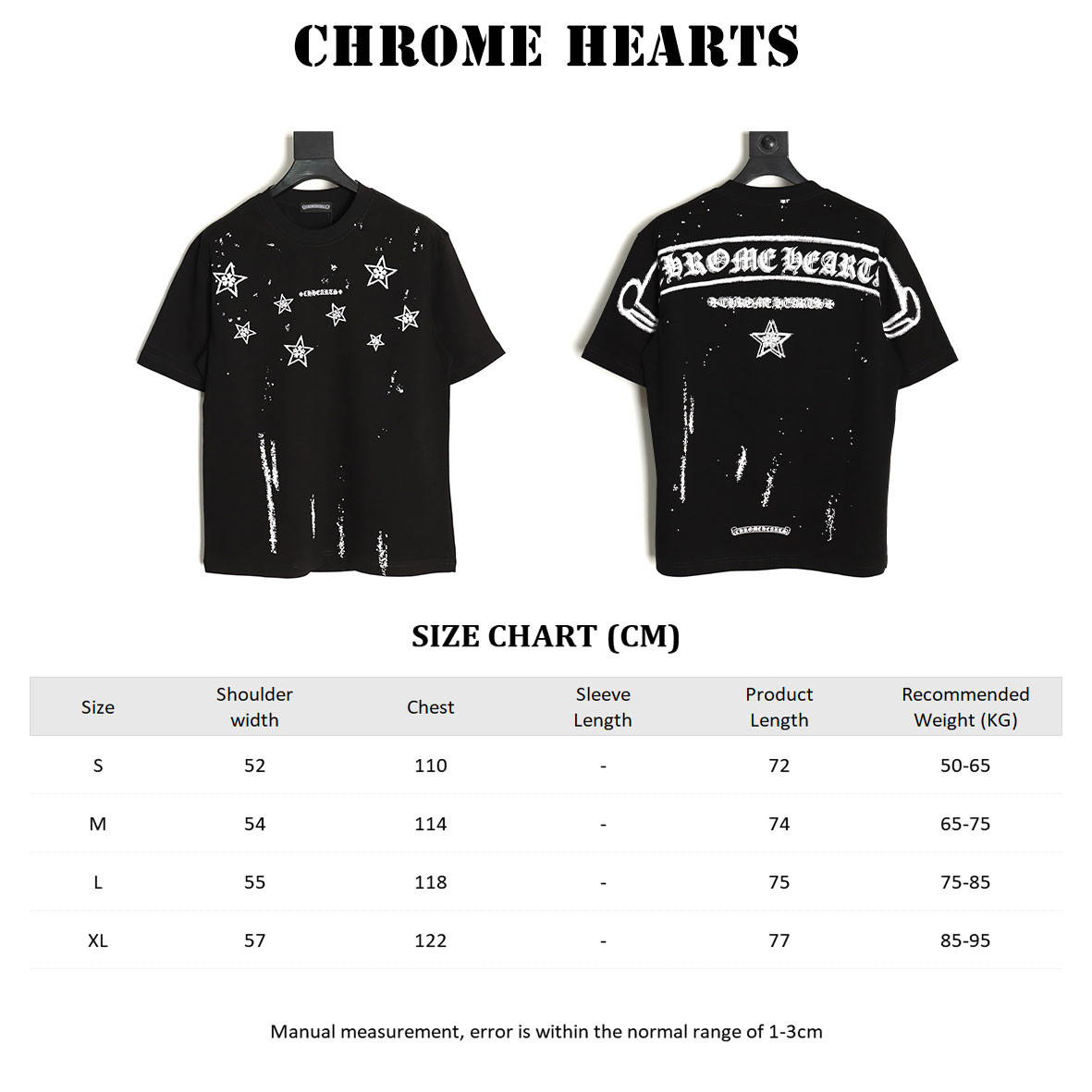 Ch*0me hearte ch 25ss short-sleeved t-shirt