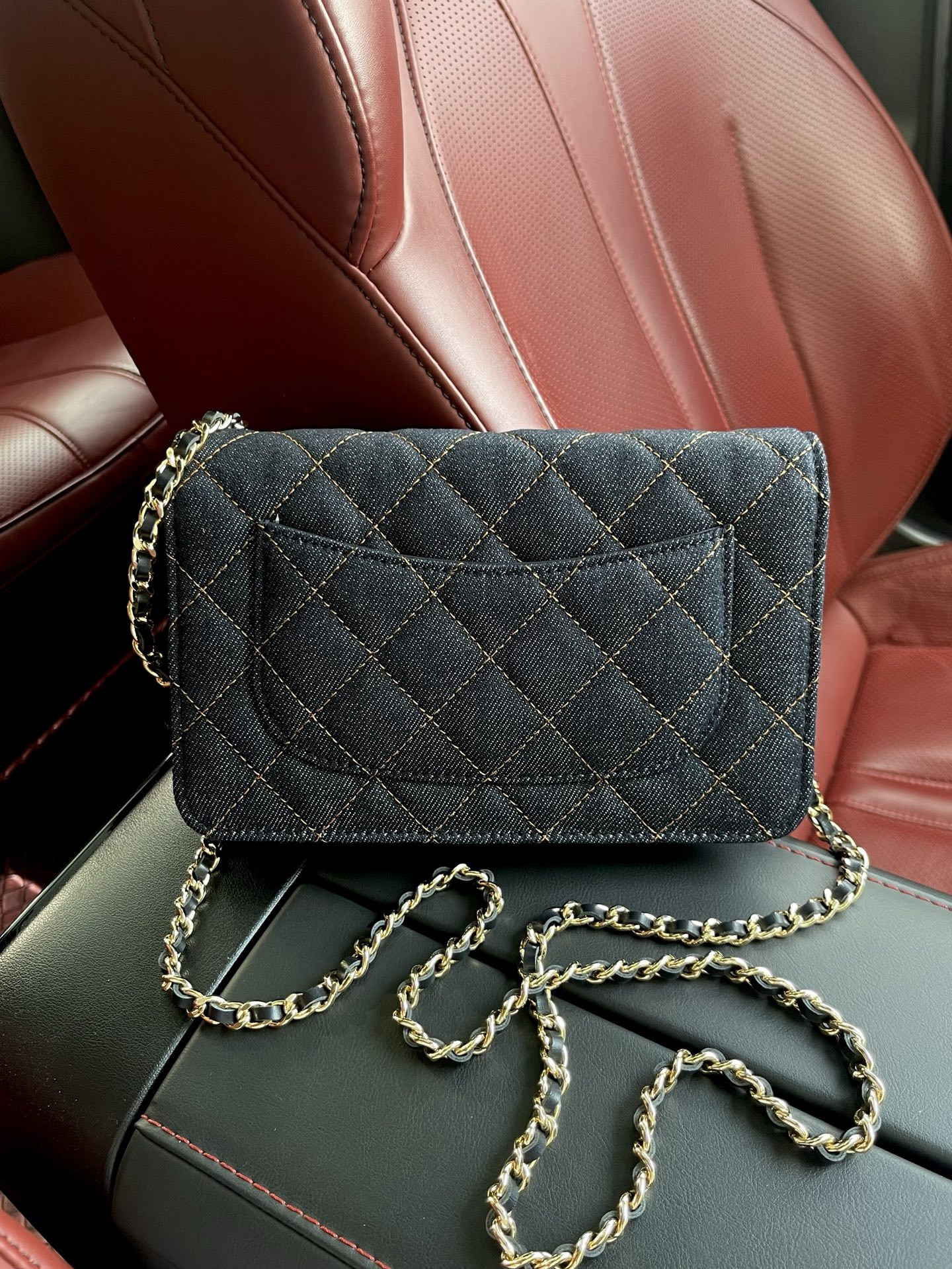 Ch*el woc classic wallet on chain 19.5x12x3.5cm