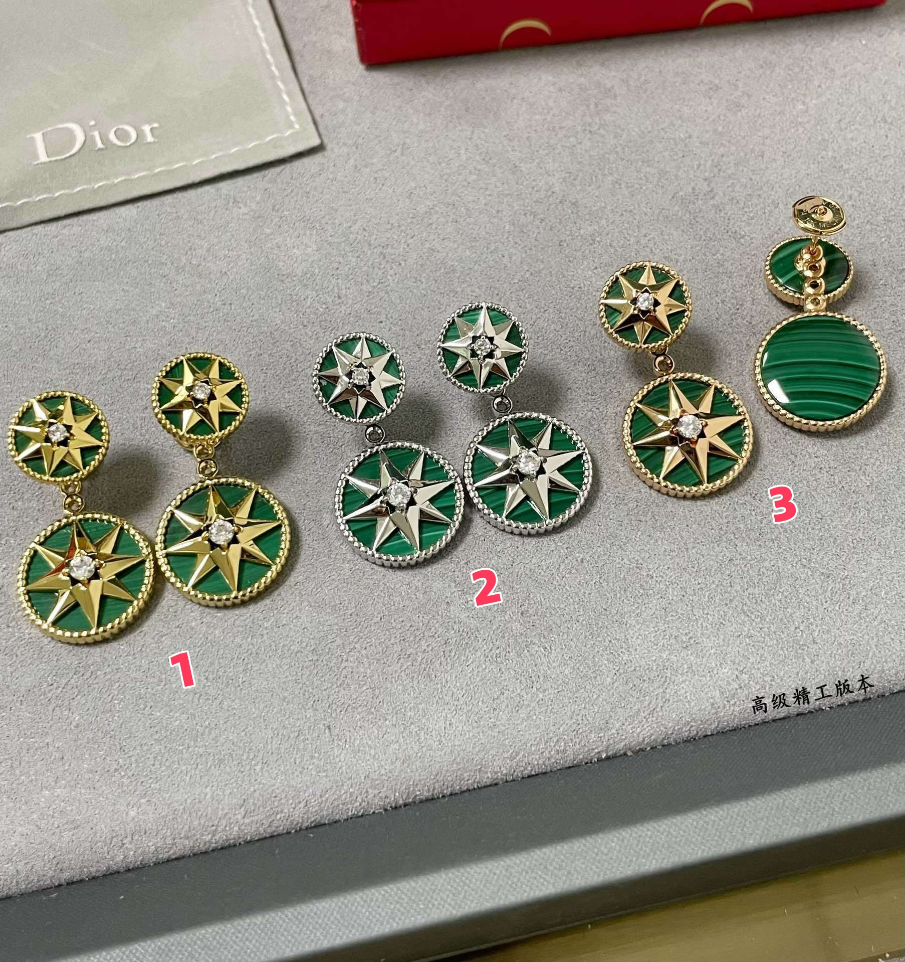 D*or rose des vents earrings