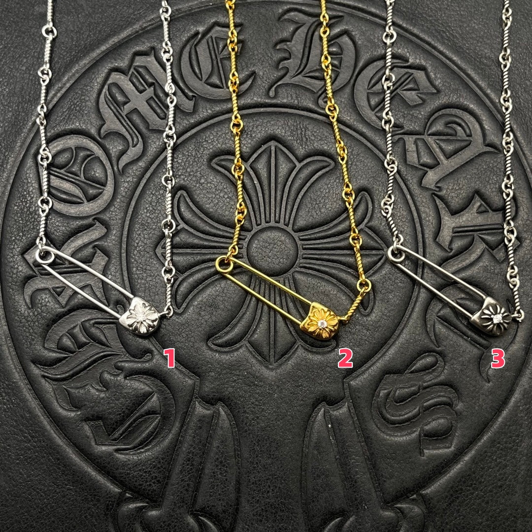 Ch**me He**ts twisted chain necklace (chain length 45+5cm)