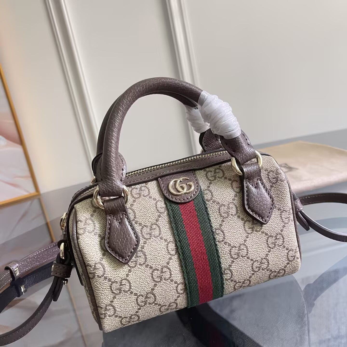 G*u*i ophidia mini boston bag 16x10x9cm