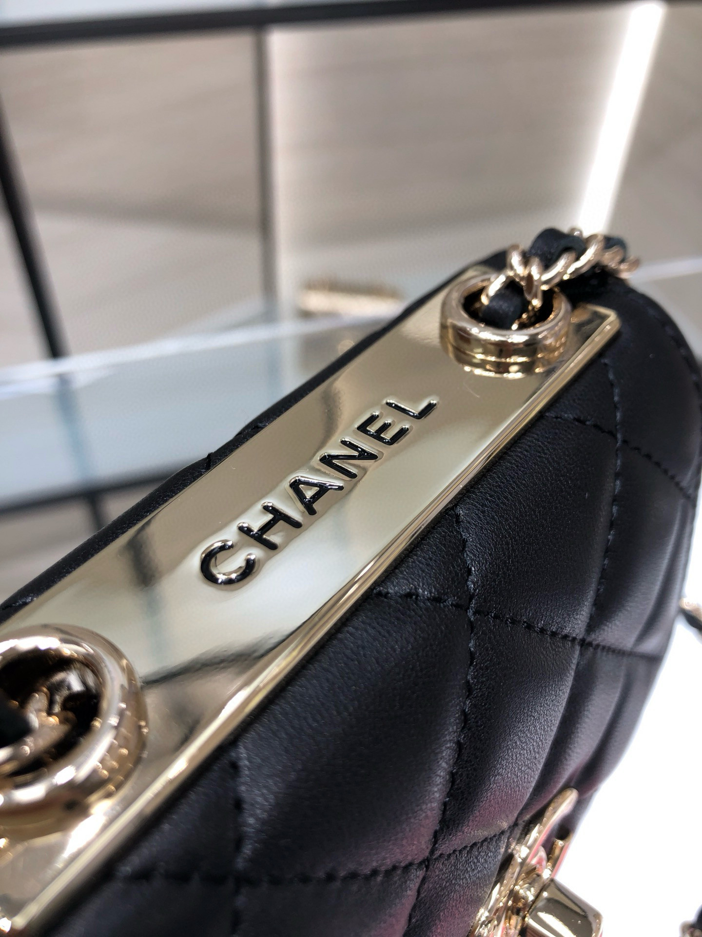 Ch*el mini trendy cc bag 11x11x5cm