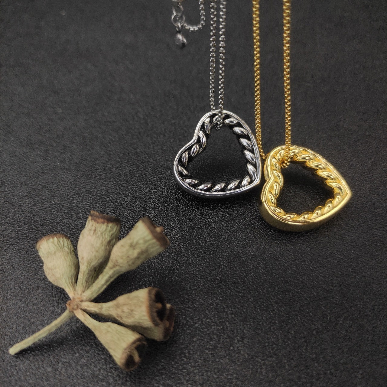 dau1d Yvrm*n heart necklace(chain length 45+5cm delay chain chain thickness 1.5mm)