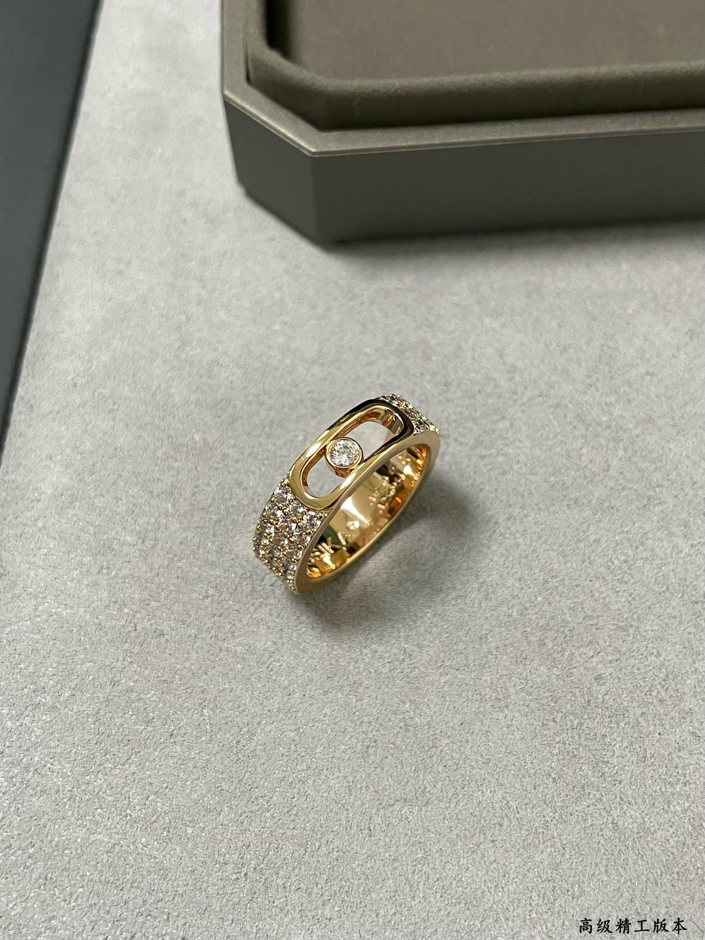 Mes1kaa move joaillerie pavé di*m*nd ring