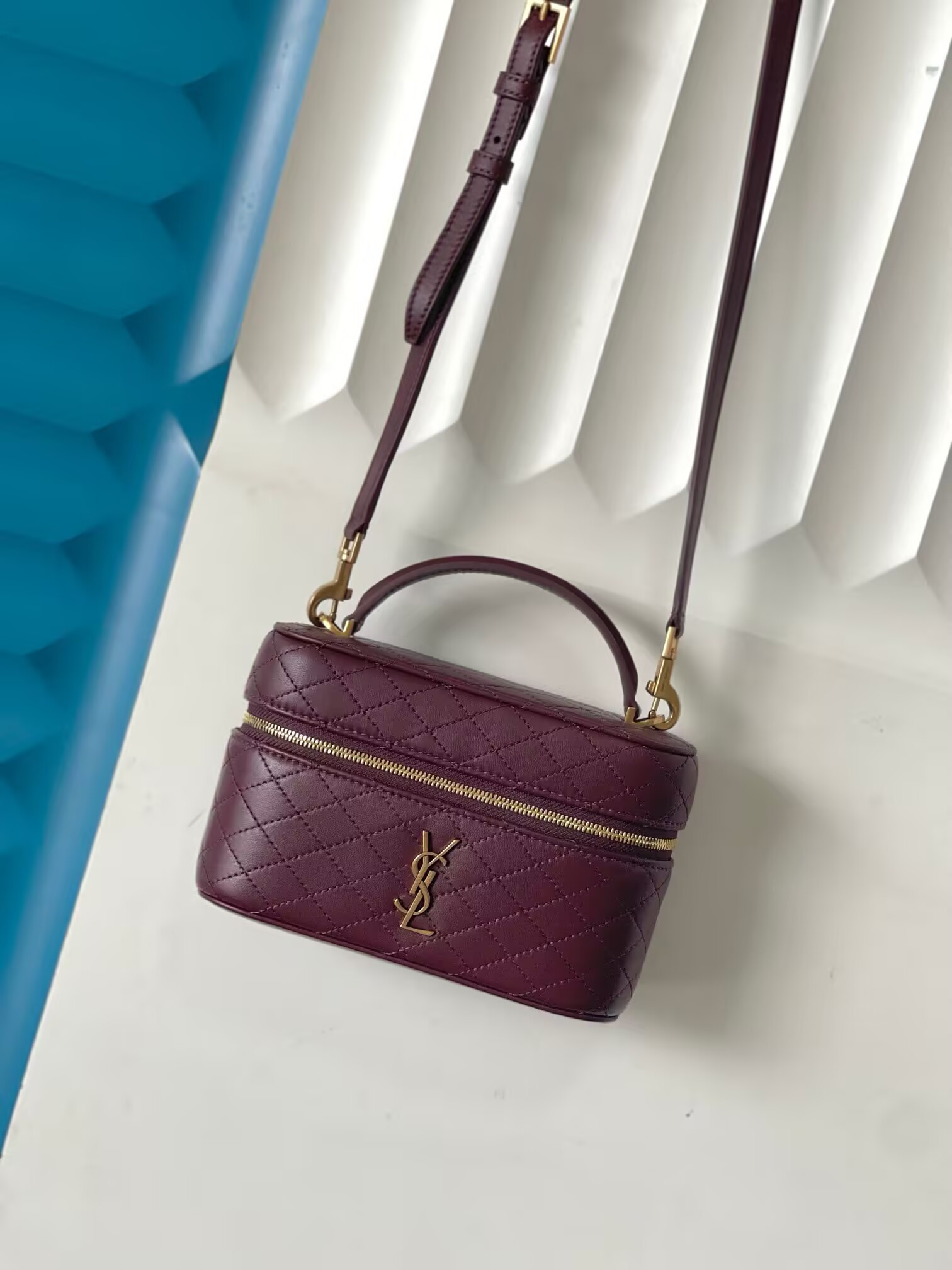 Y*L gaby vanity bag in lambskin 18 x 11 x 6.5 cm