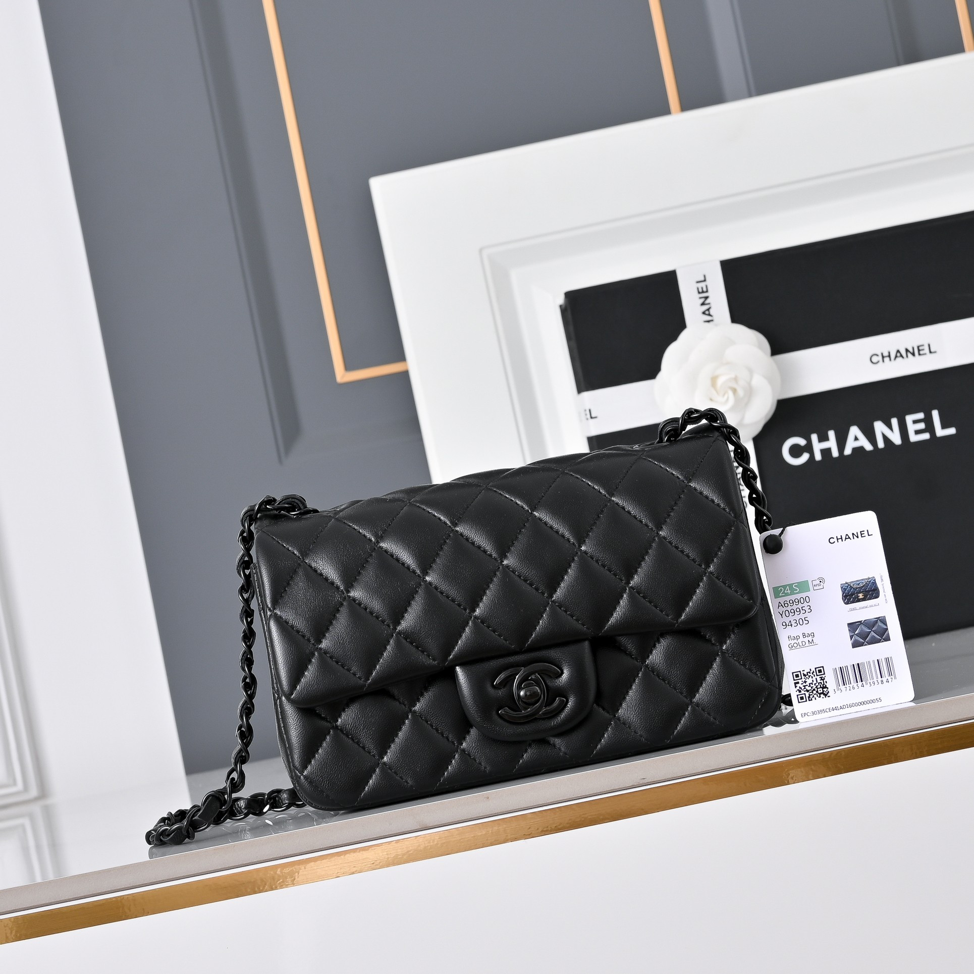 Ch*el mini flap bag a69900 20x12x6cm