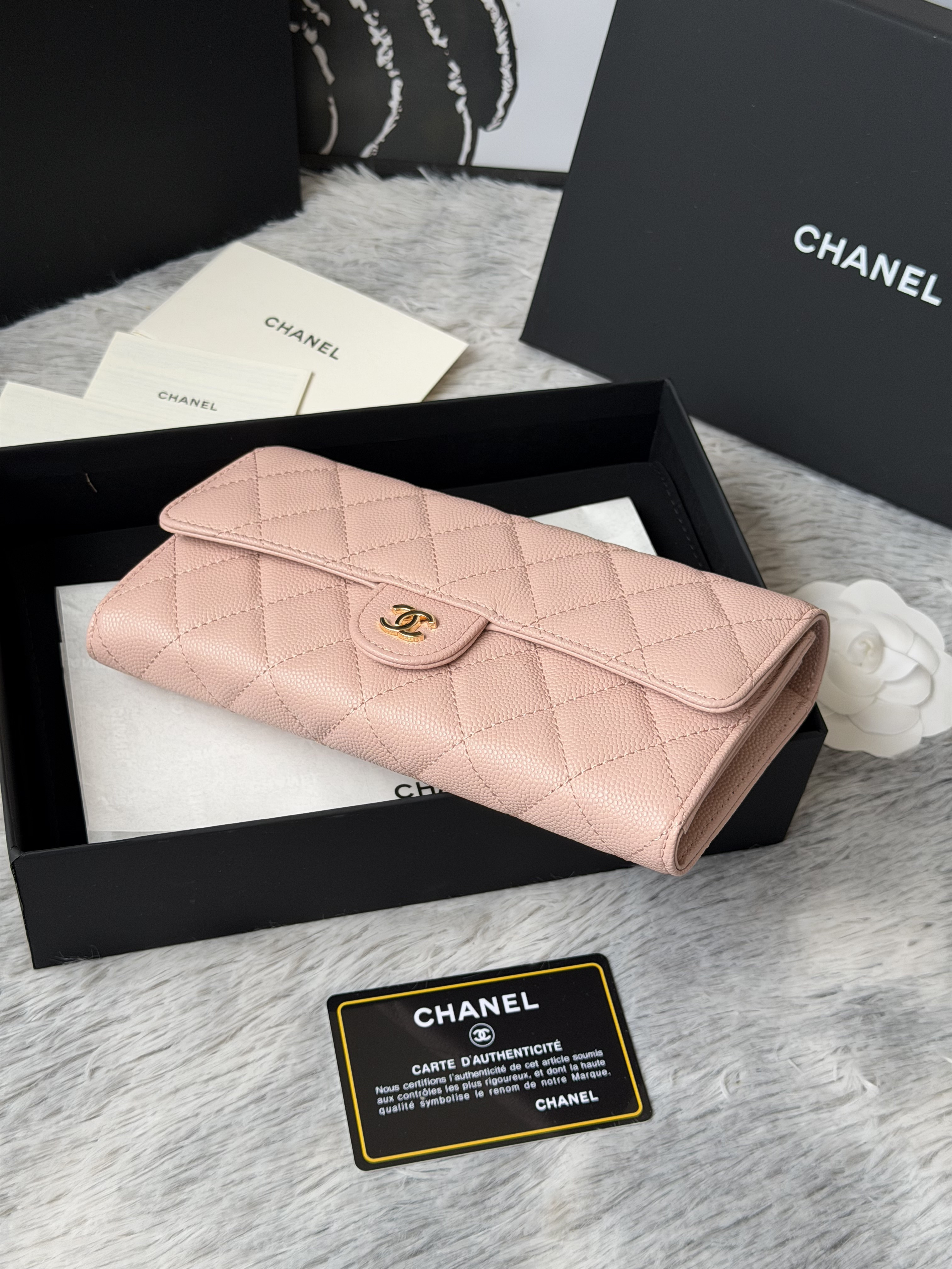 Ch*el wallet 80758 10x19x3cm