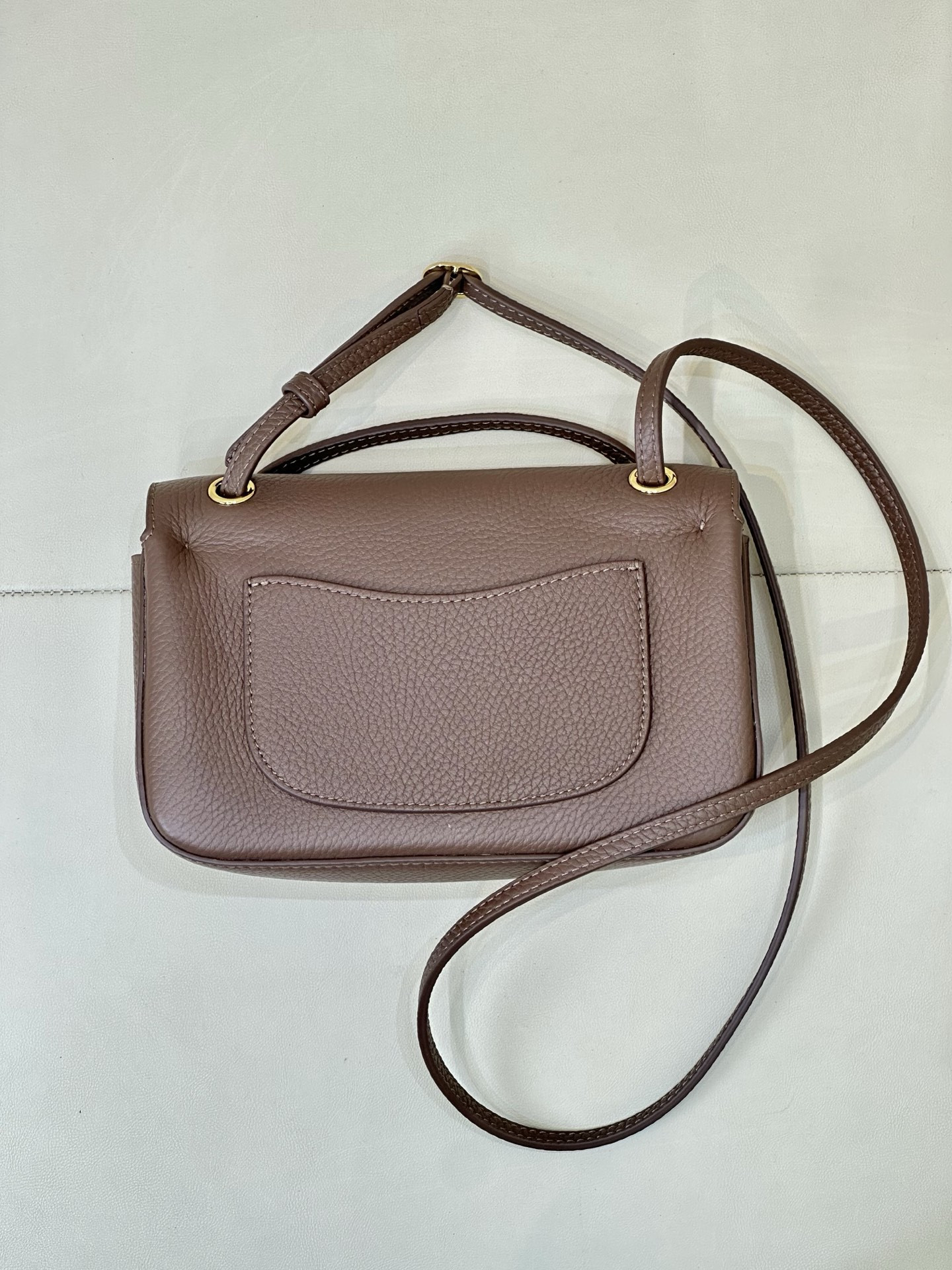 Ch*el mini flap bag light gold hardware as6573 13x20x6cm