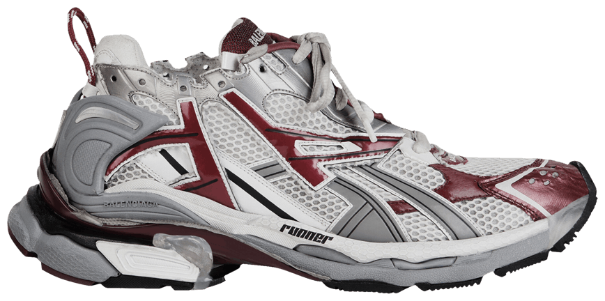 Balenciga Runner Sneaker Burgundy