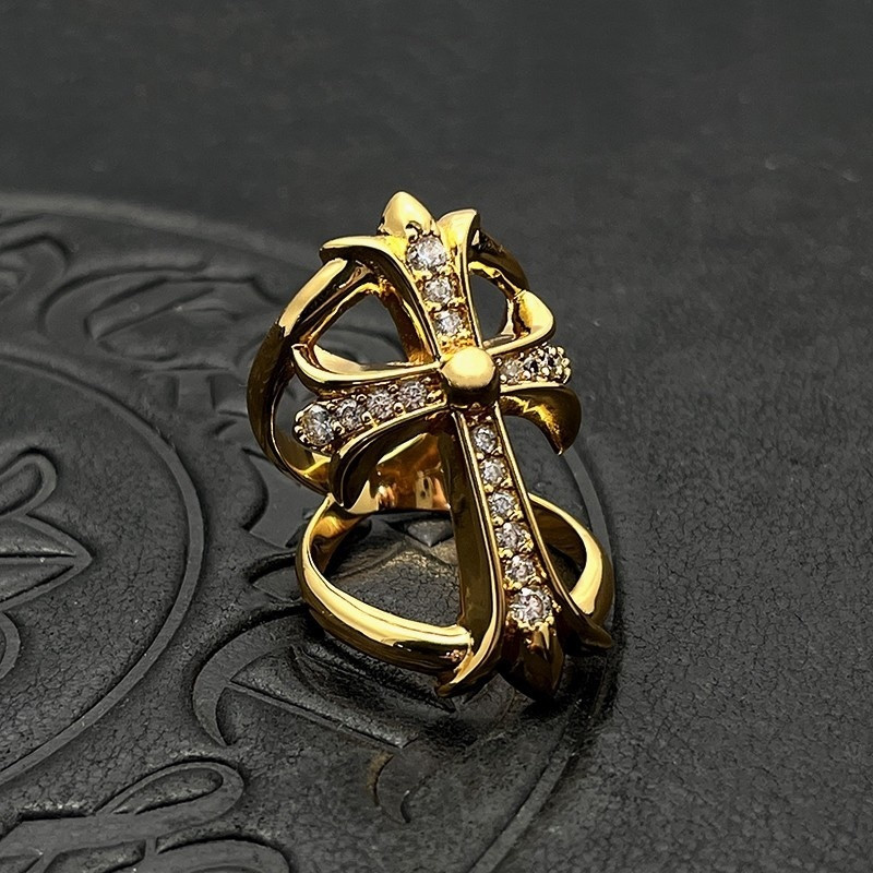 Ch**me He**ts cross cutout ring