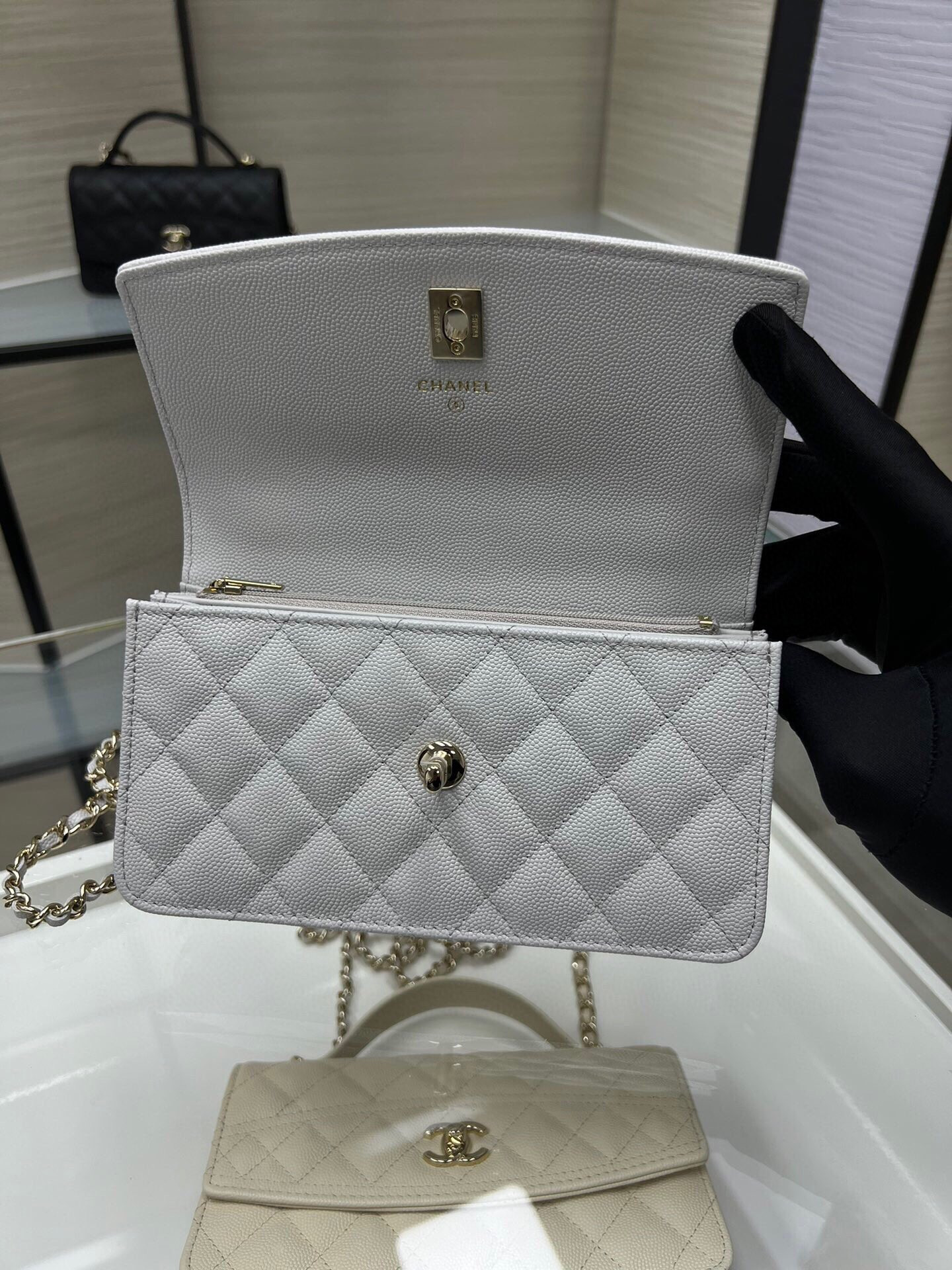 Ch*el mini coco handle bag ap4402 19x11x6cm