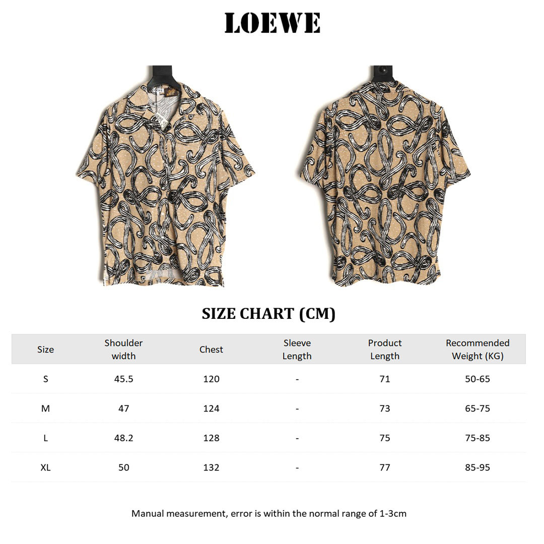 L0ew* short-sleeved shirts suit