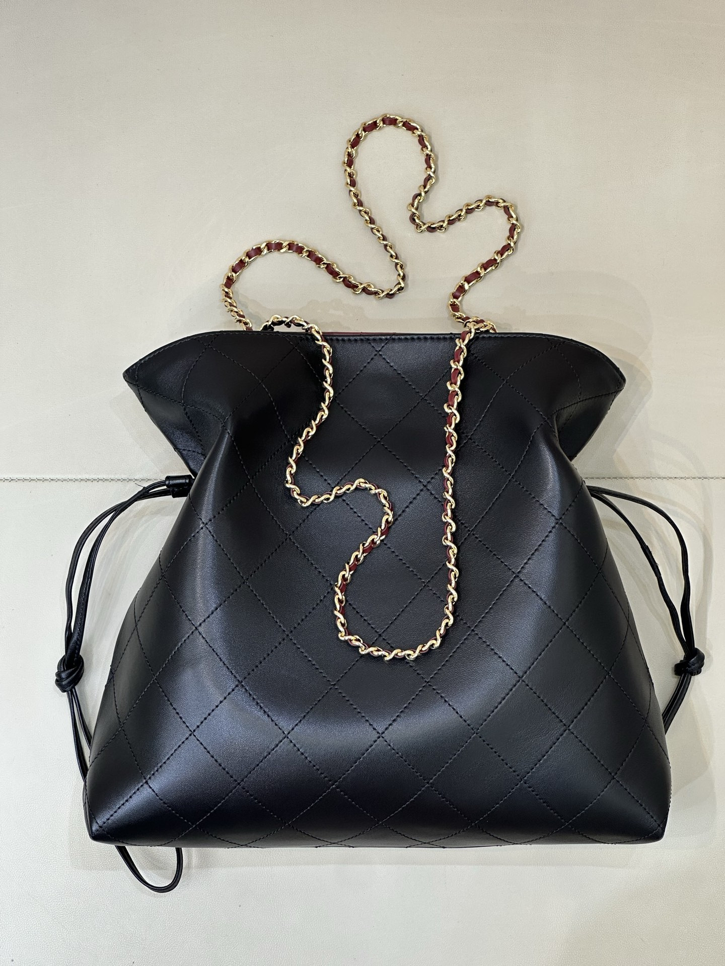 Ch*el small tote bag as6495 25x30x12cm
