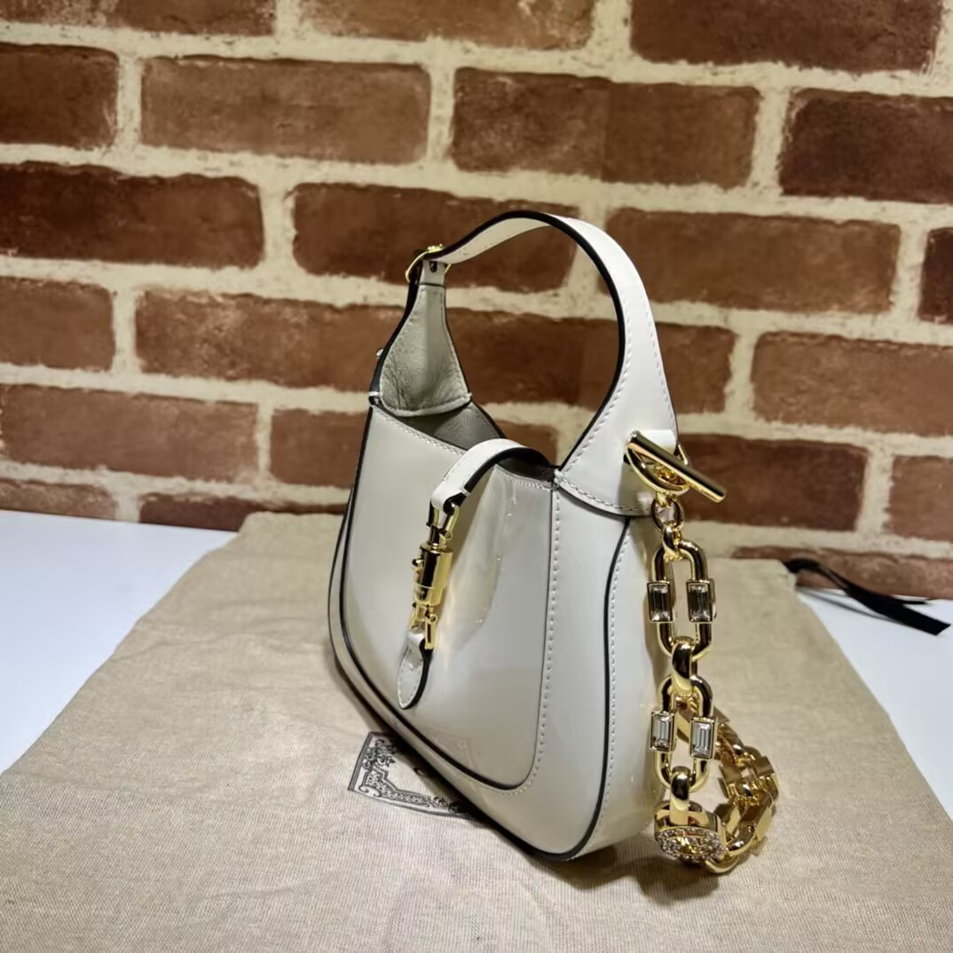 G*u*i mini jackie 1961 patent leather shoulder bag 19x13x3cm