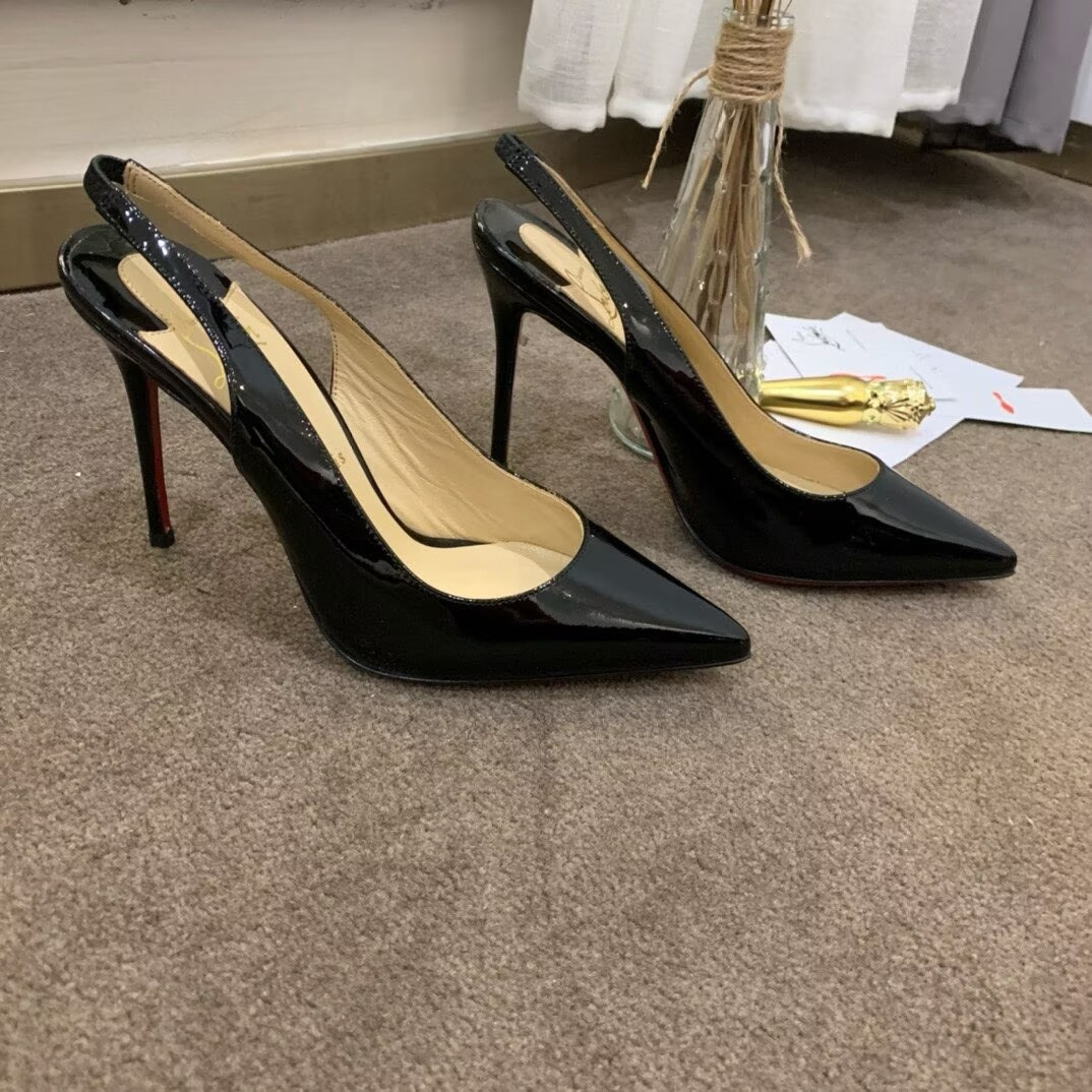 ua ch**an louboutin kate sling 100 mm slingback pumps(cusT0mized, no exchange no return, about 15 days)