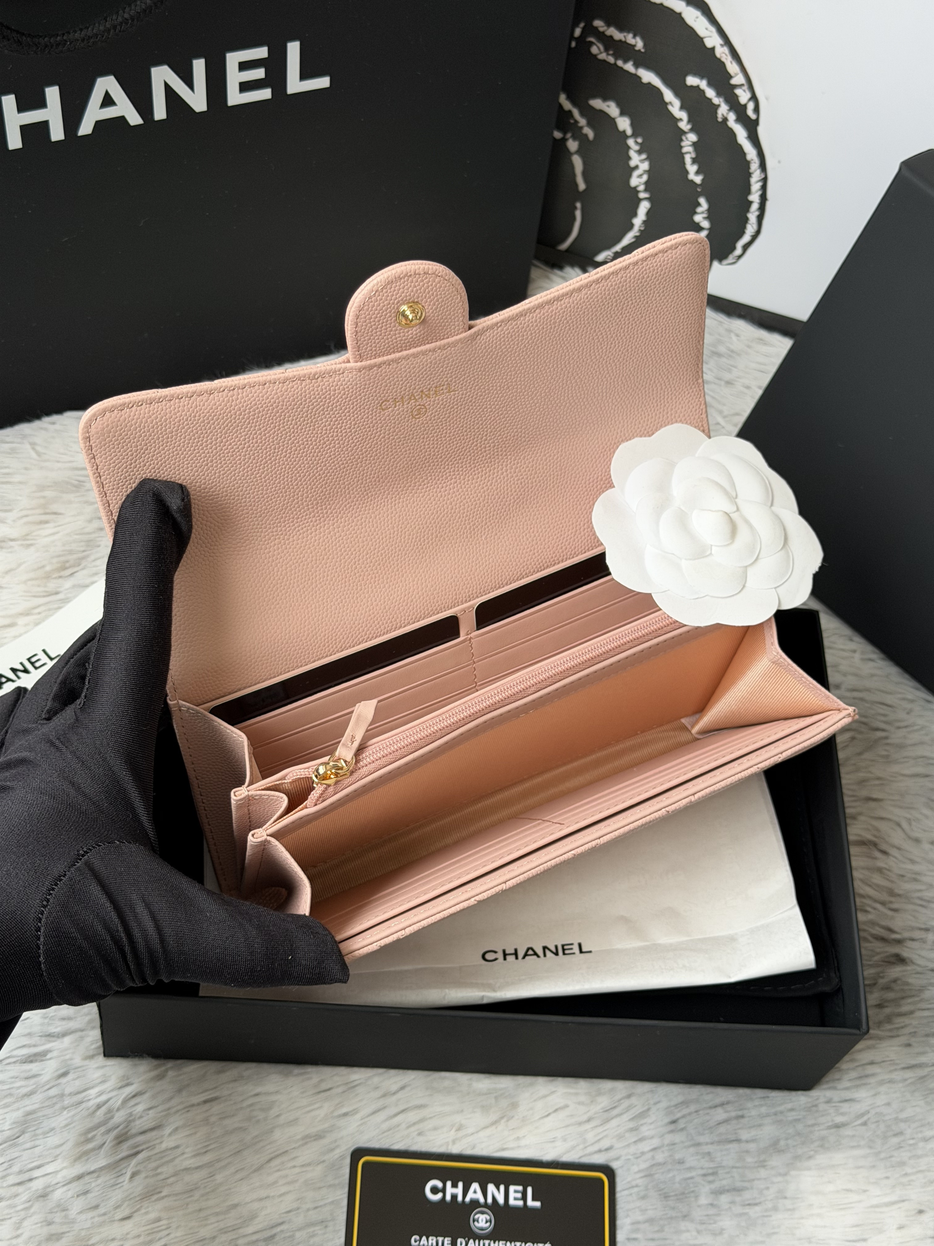 Ch*el wallet 80758 10x19x3cm