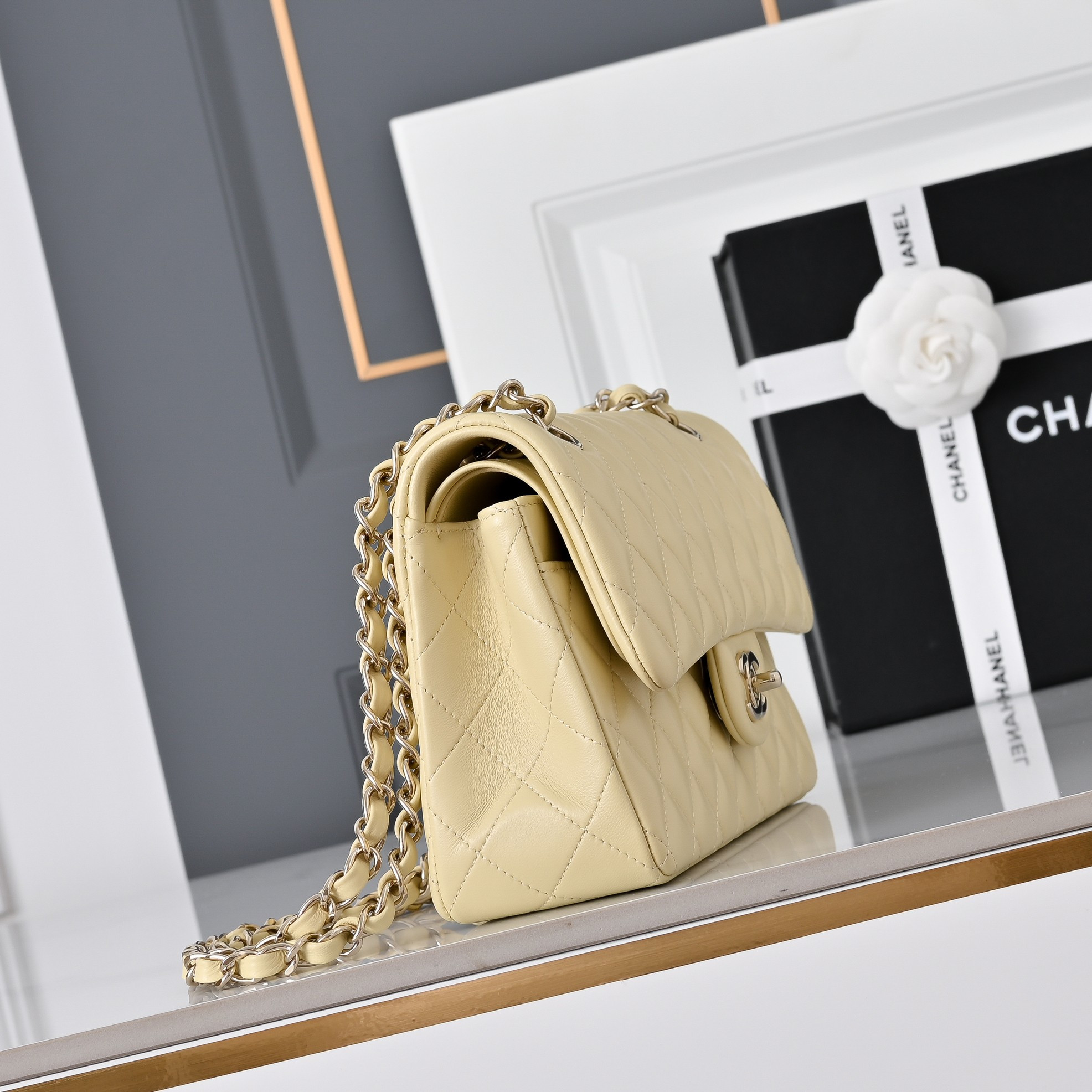 Ch*el classic flap handbag cf a01113 23x14.5x6cm