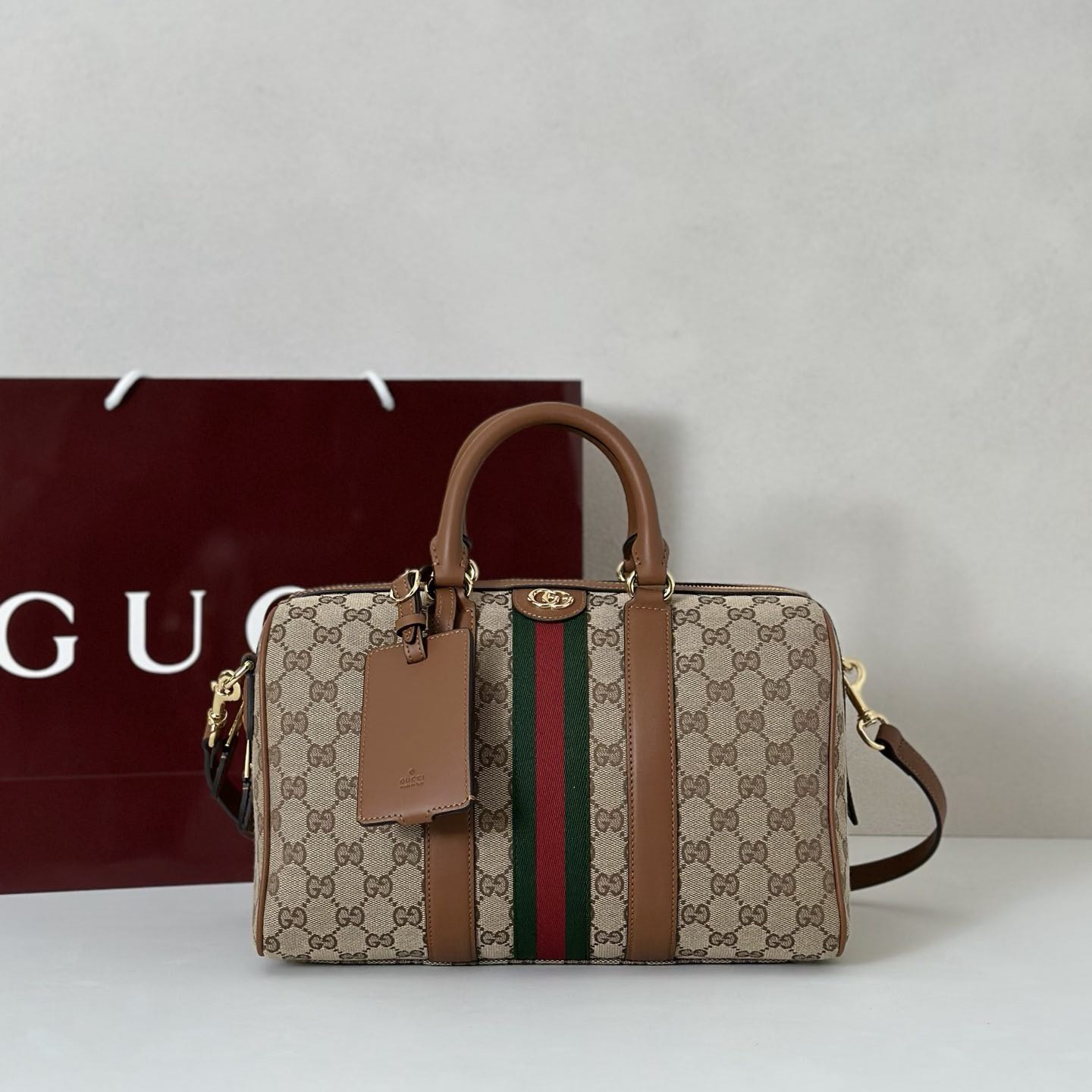 G*u*i ophidia medium boston bag 30x16x20cm