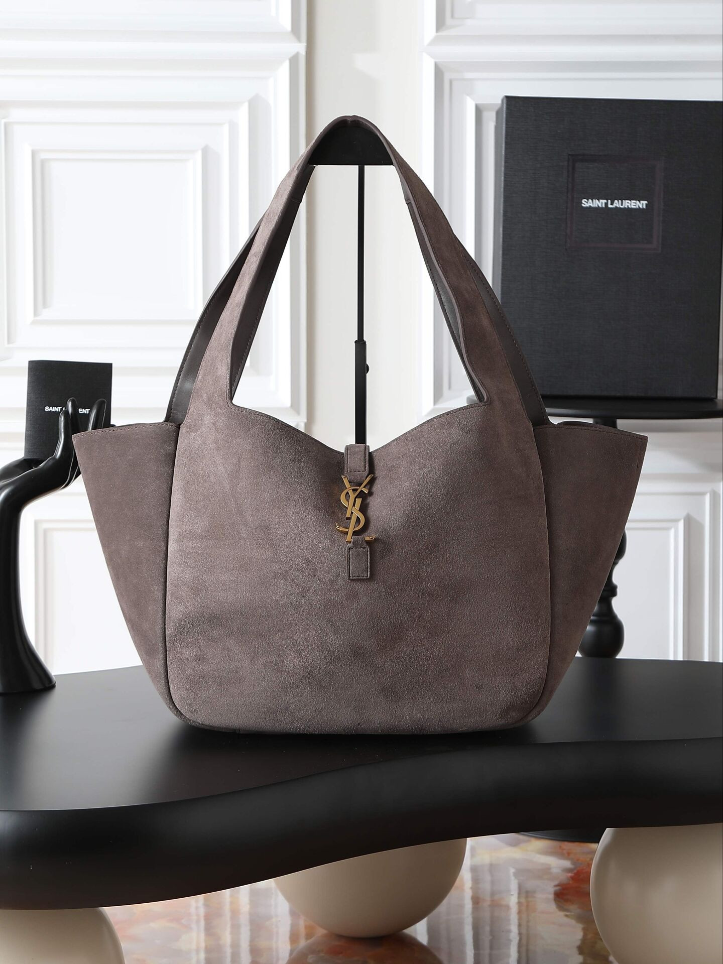 Y*L le 5 à 7 bea in suede 50×28×18cm
