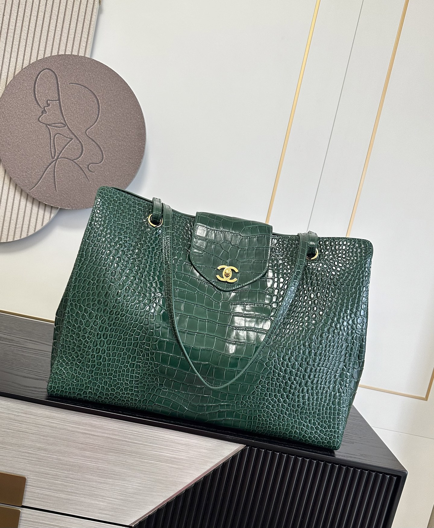 Ch*el large shopping bag as6245 36x46x20cm without box
