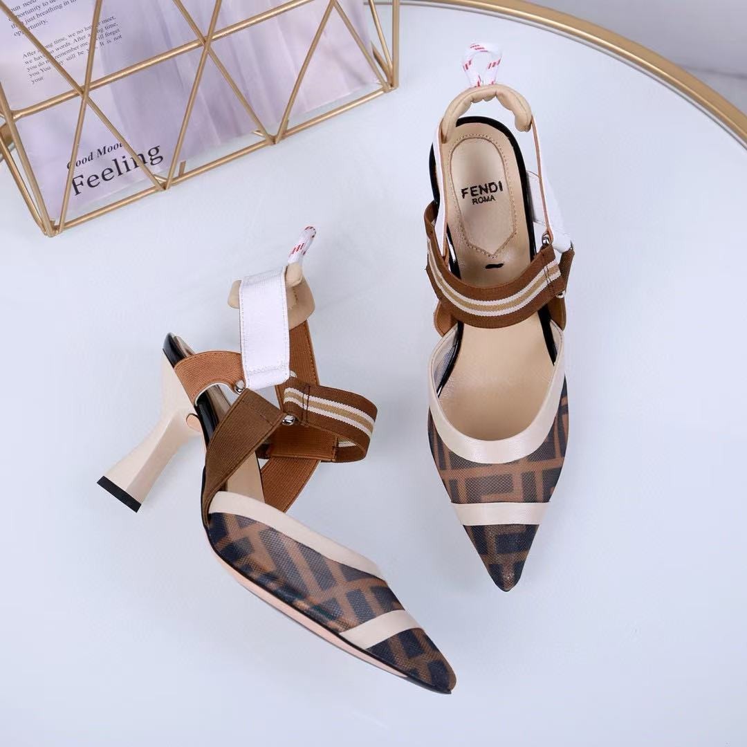 ua F**di colibri mesh slingback pumps