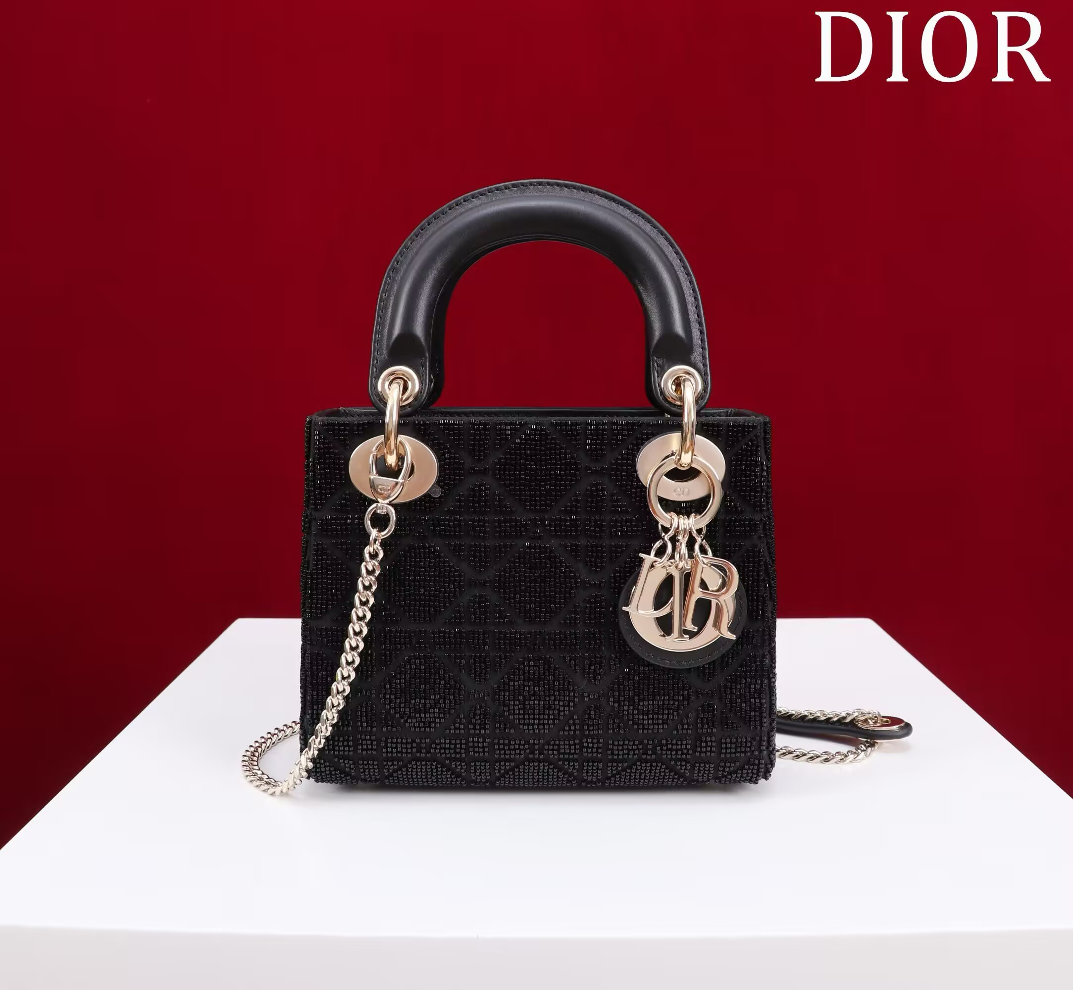 mini lady D*or bag 17x7x15cm