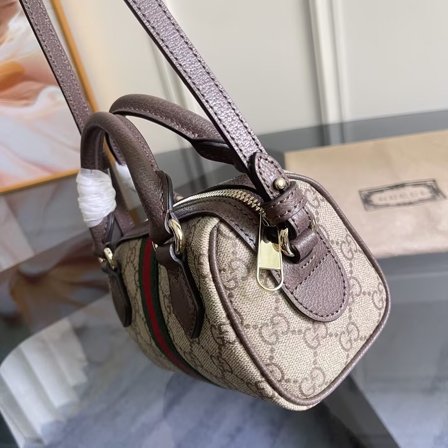 G*u*i ophidia mini boston bag 16x10x9cm