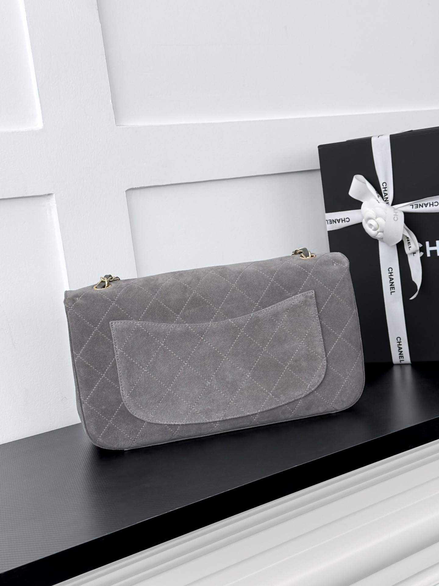 Ch*el flap bag as6627 19.5x32x10cm