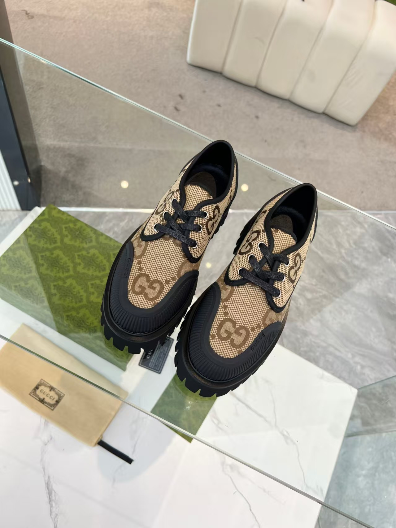ua G*u*i maxi gg lace-up shoes