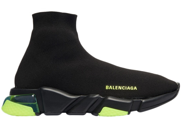 Balenciga Speed Trainer Clearsole Yellow Fluo