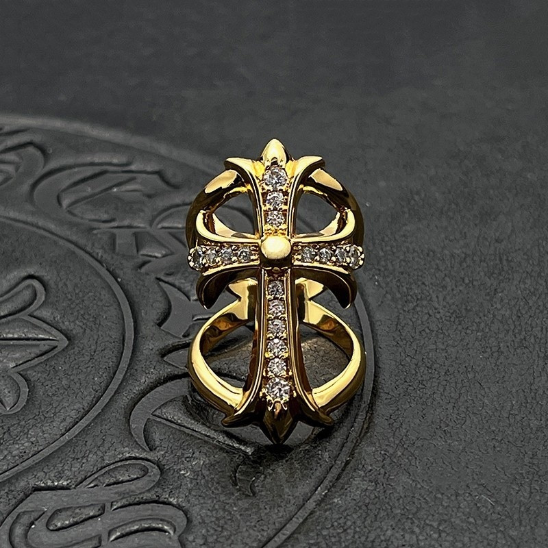 Ch**me He**ts cross cutout ring