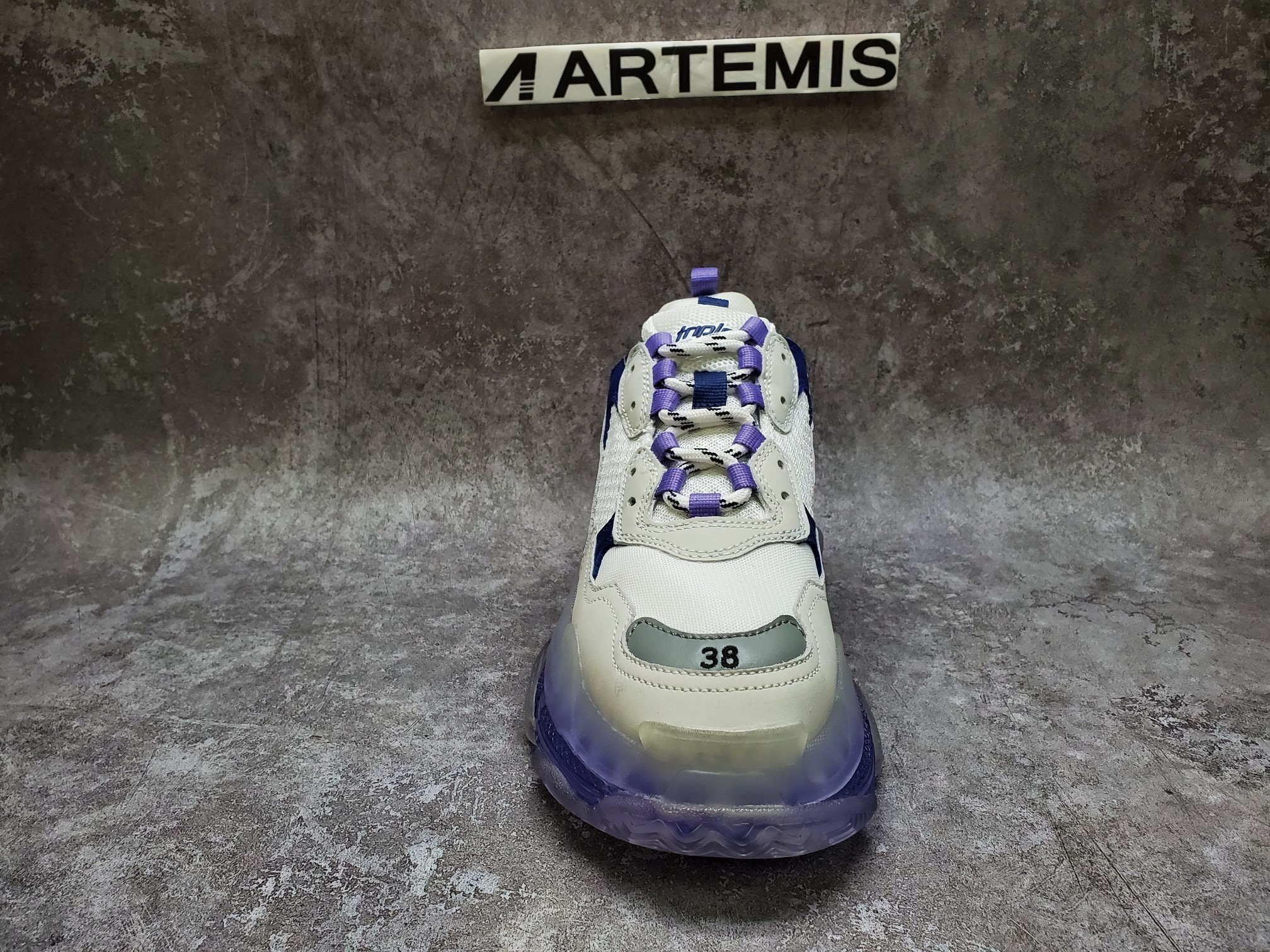 Balenciga Triple S White Purple