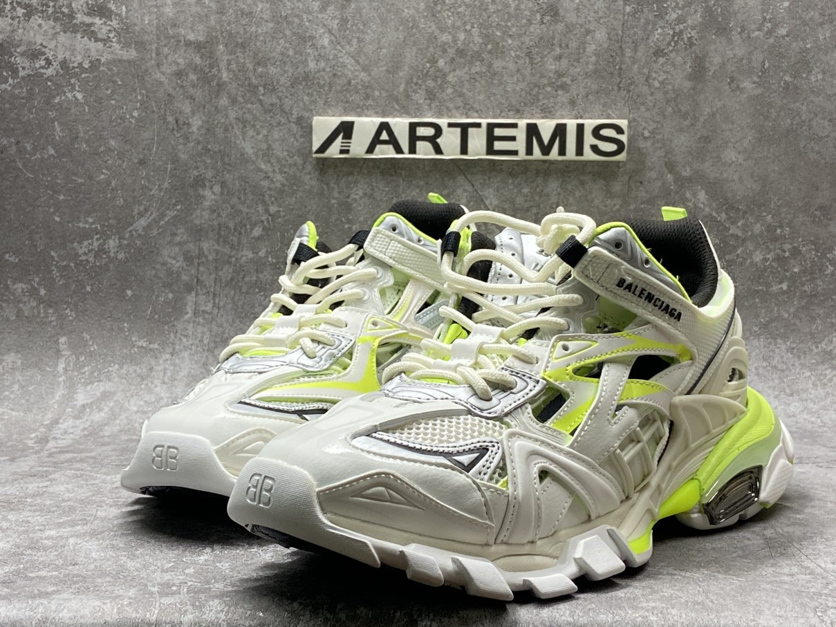 Balenciga Track Trainer White Fluo Yellow