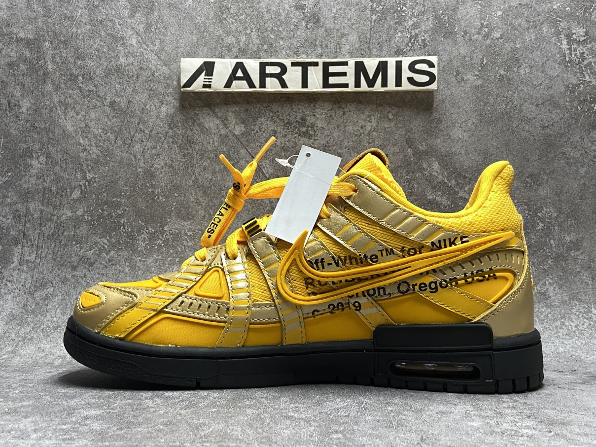 Nike Air Rubber Dunk Off-White University Gold