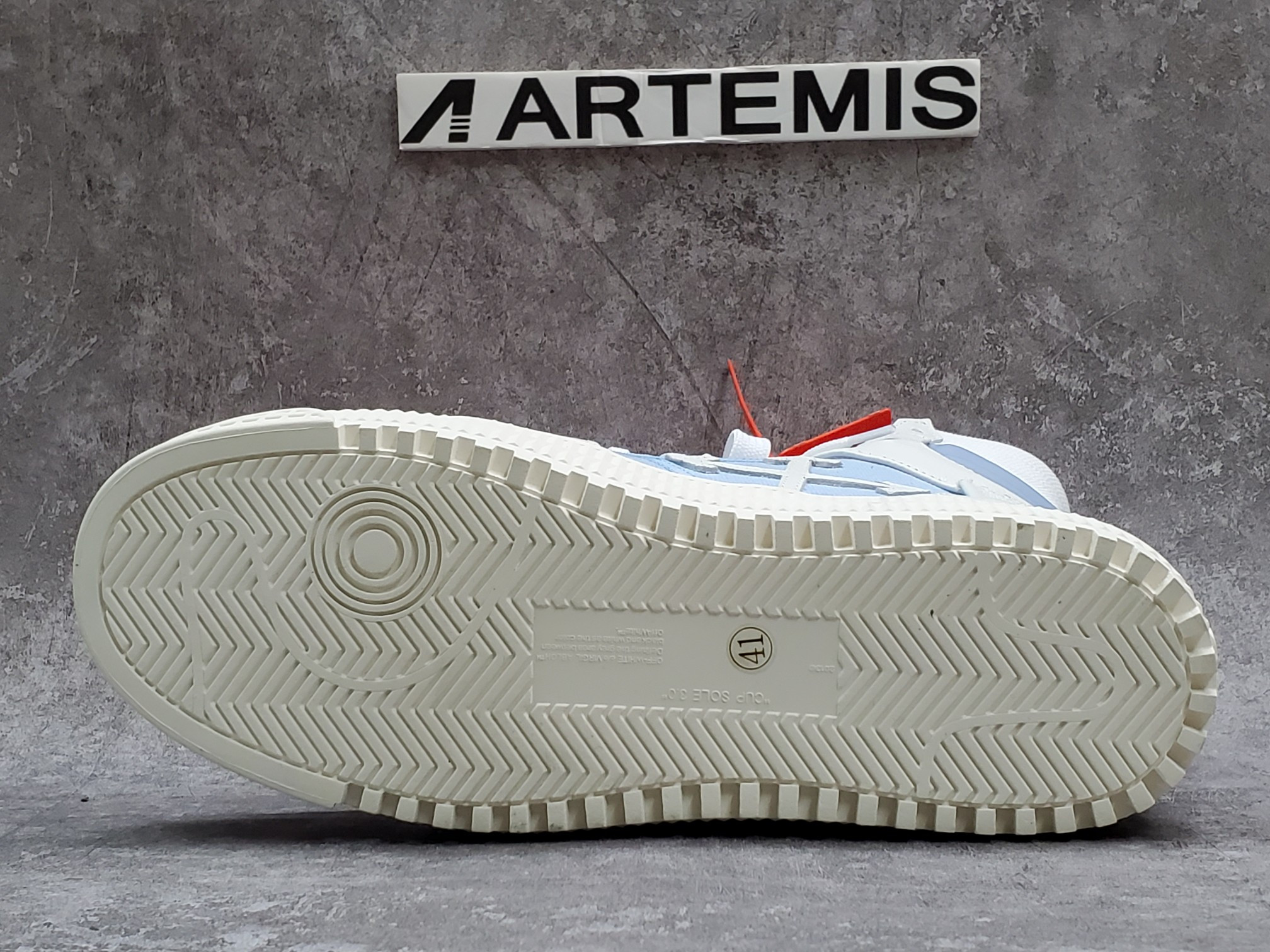 Off-White High Top White Blue