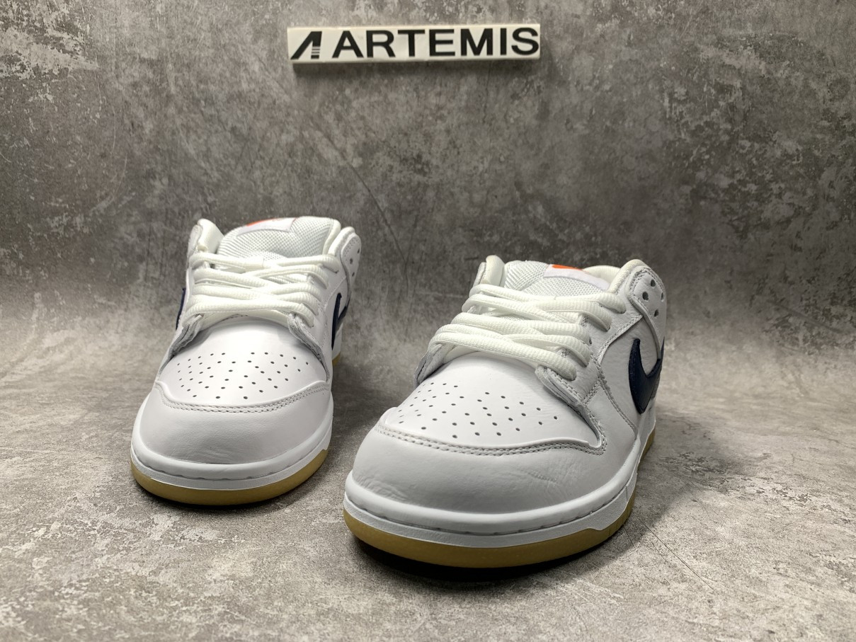 Nike SB Dunk Low Orange Label White Navy
