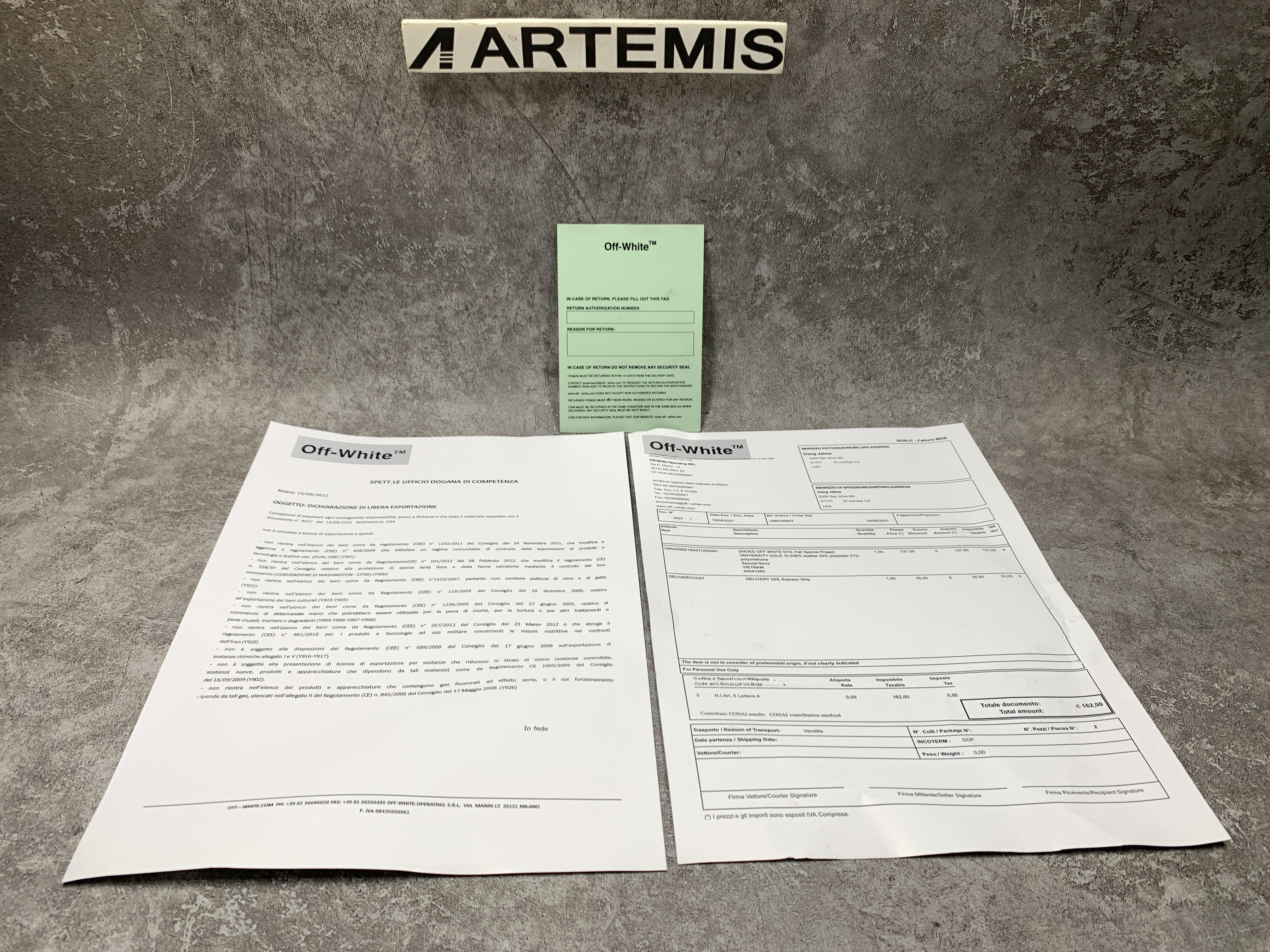 Air Force 1 x Off-White Low University Gold