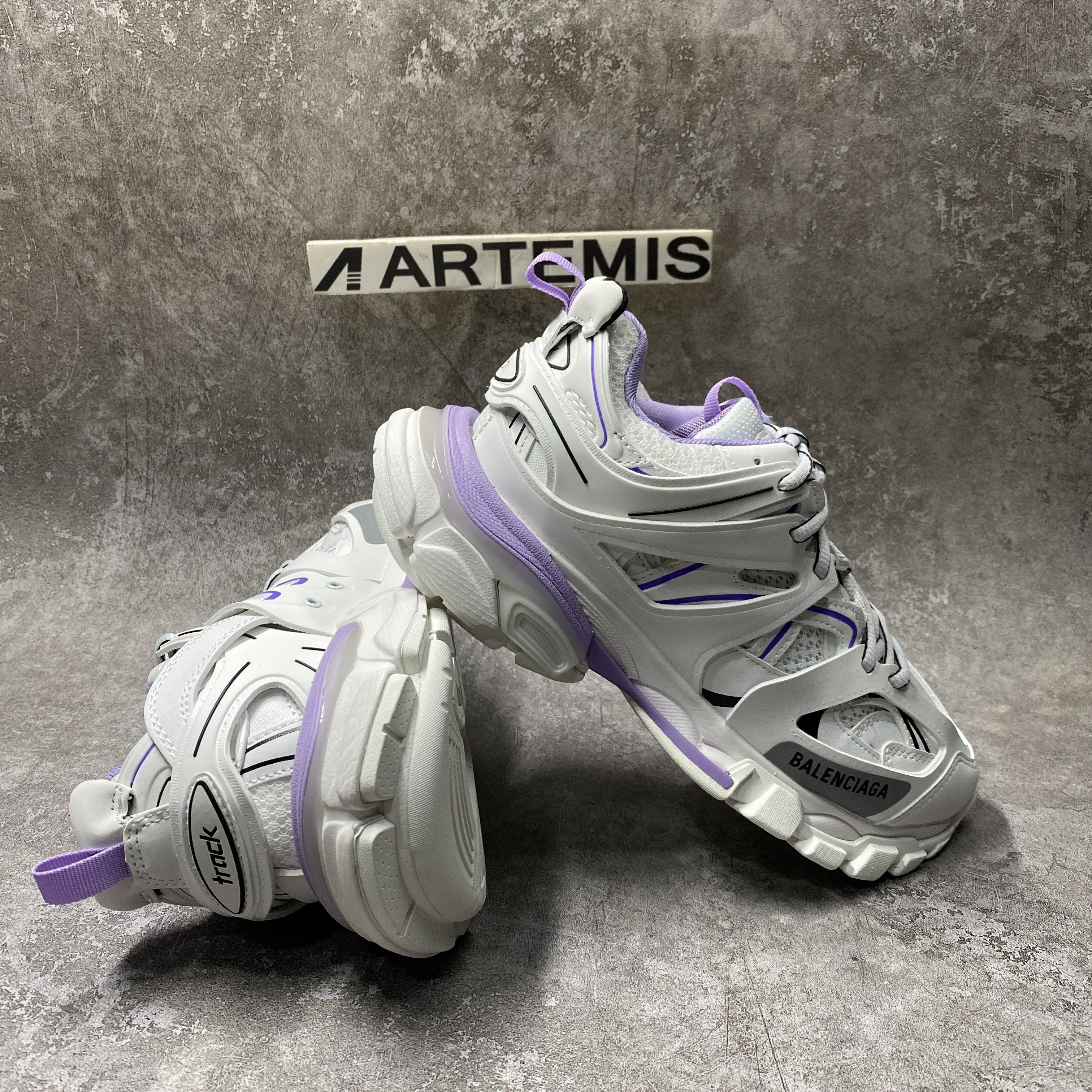 Balenciga Track Trainer Purple White