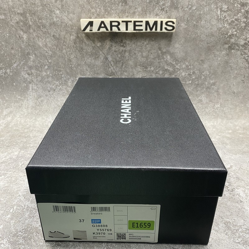 Ch*el 22p trainer white black