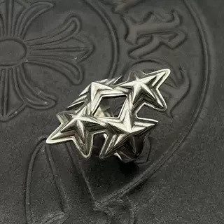 Ch**me He**ts four-layer star pentagon ring