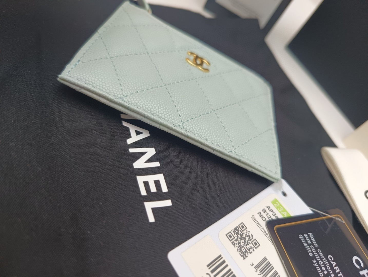 Ch*el card holder 9x11.5cm